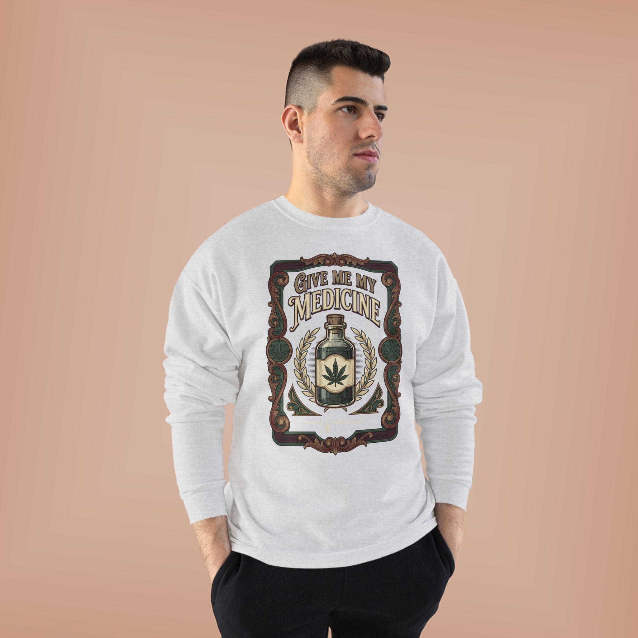 Give Me My Medicine™ Crewneck Sweatshirt – Ash, view 4