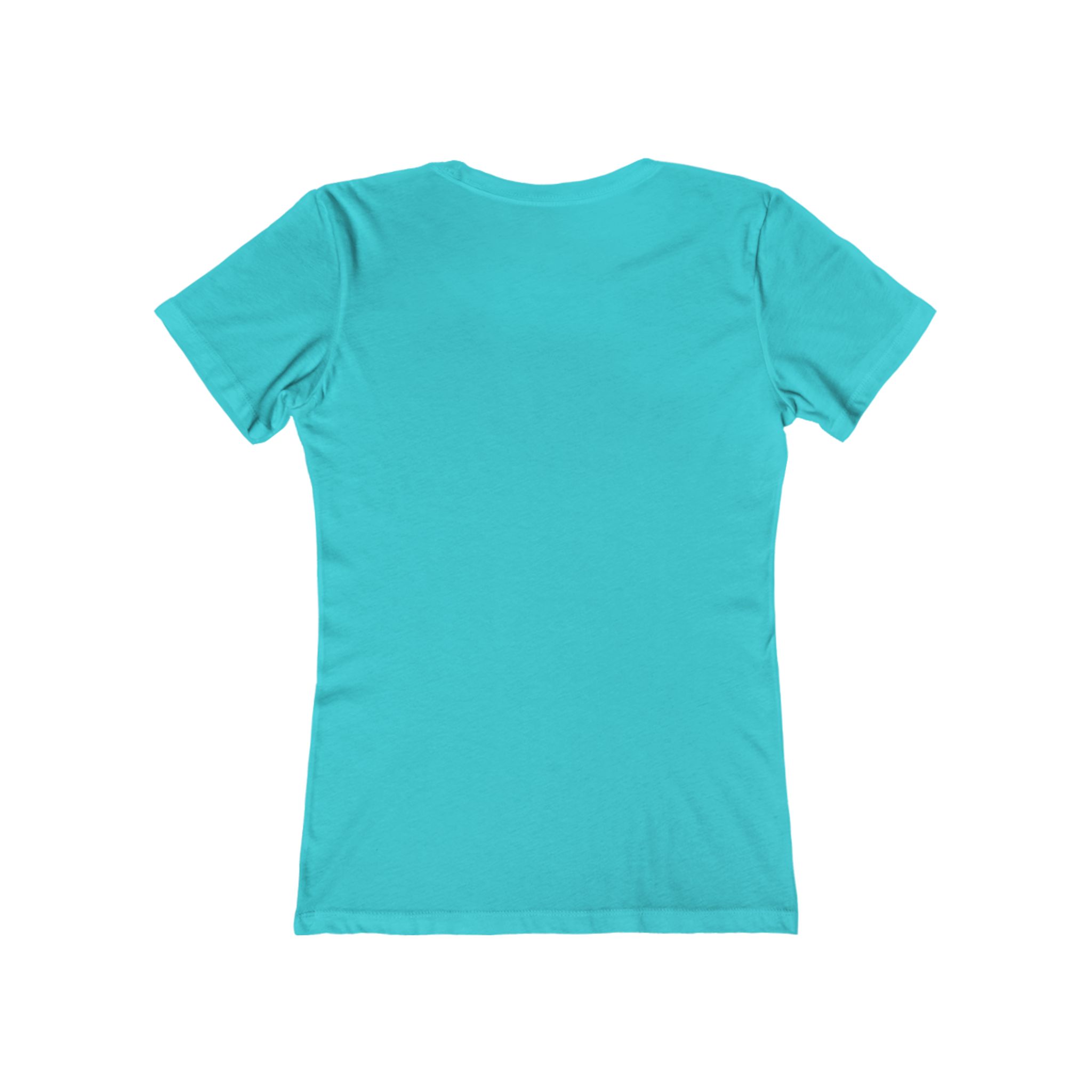 Give Me My Medicine™ Women's Boyfriend Tee – Solid Tahiti Blue, view 2