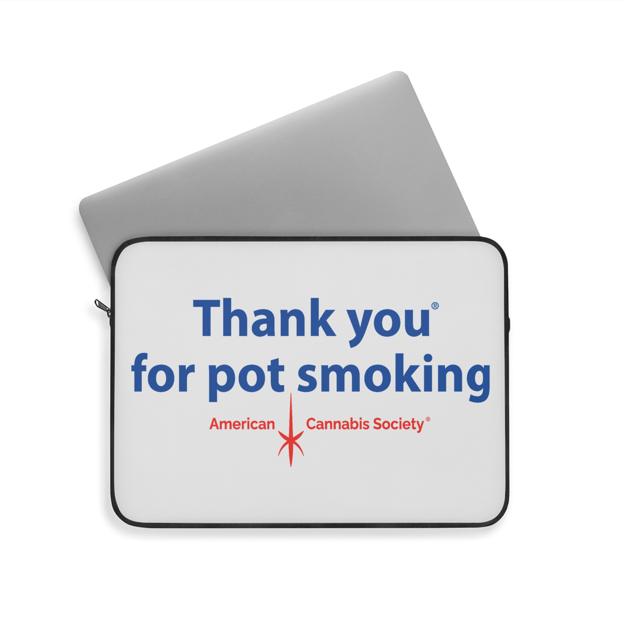Thank You For Pot Smoking® Laptop Sleeve — American Cannabis Society® 12", 13" & 15" Case - Image 8