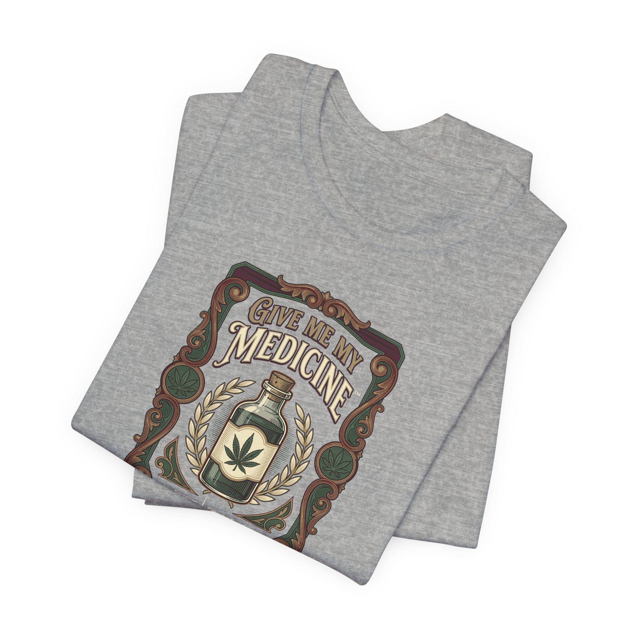Give Me My Medicine™ Unisex Jersey Tee – Athletic Heather – view 3