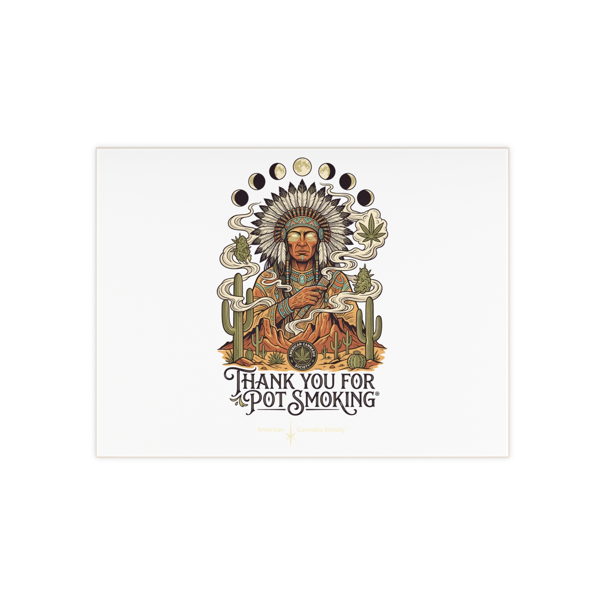 Desert Chief Ceramic Photo Tile – Glossy