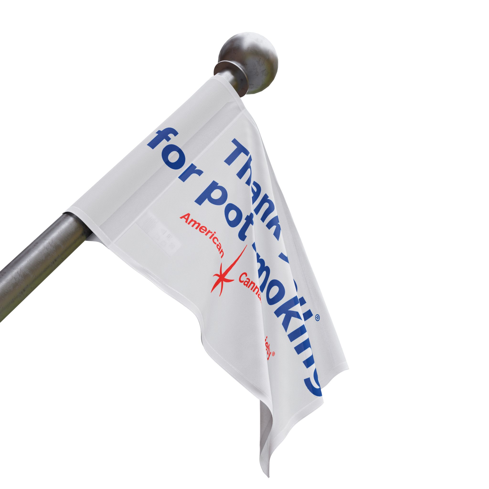 Thank You For Pot Smoking® Flag – view 6