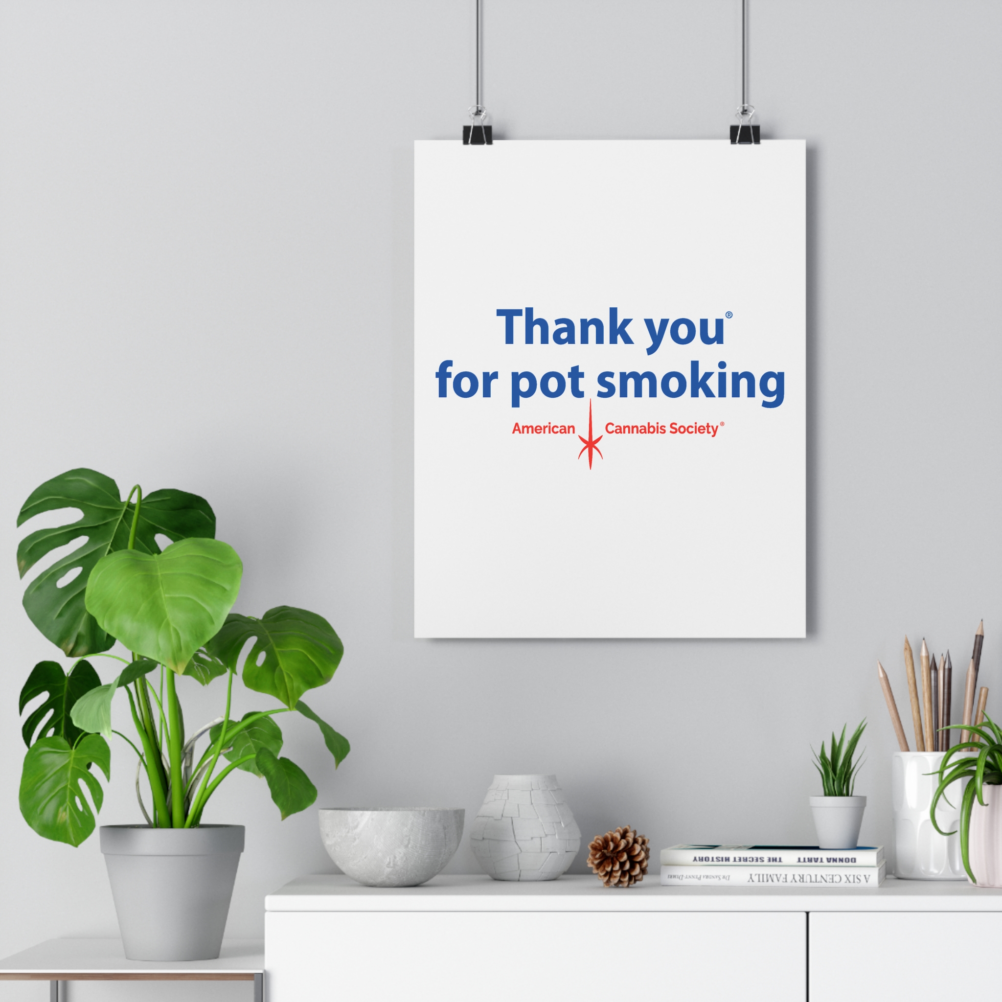 Thank You For Pot Smoking® Fine Art Paper Poster — American Cannabis Society® Wall Art - Image 5