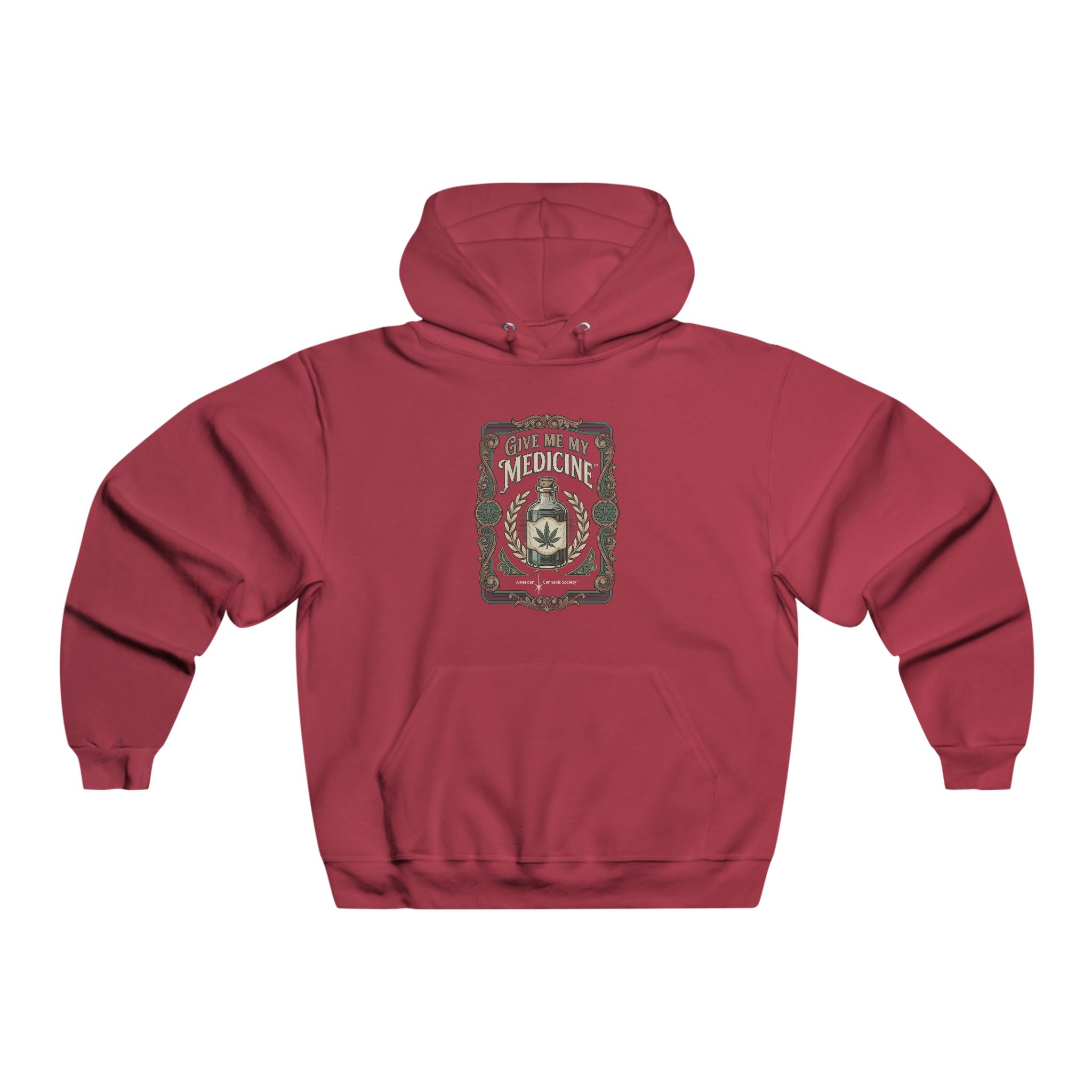 Give Me My Medicine™ Men's Fleece Hoodie – True Red