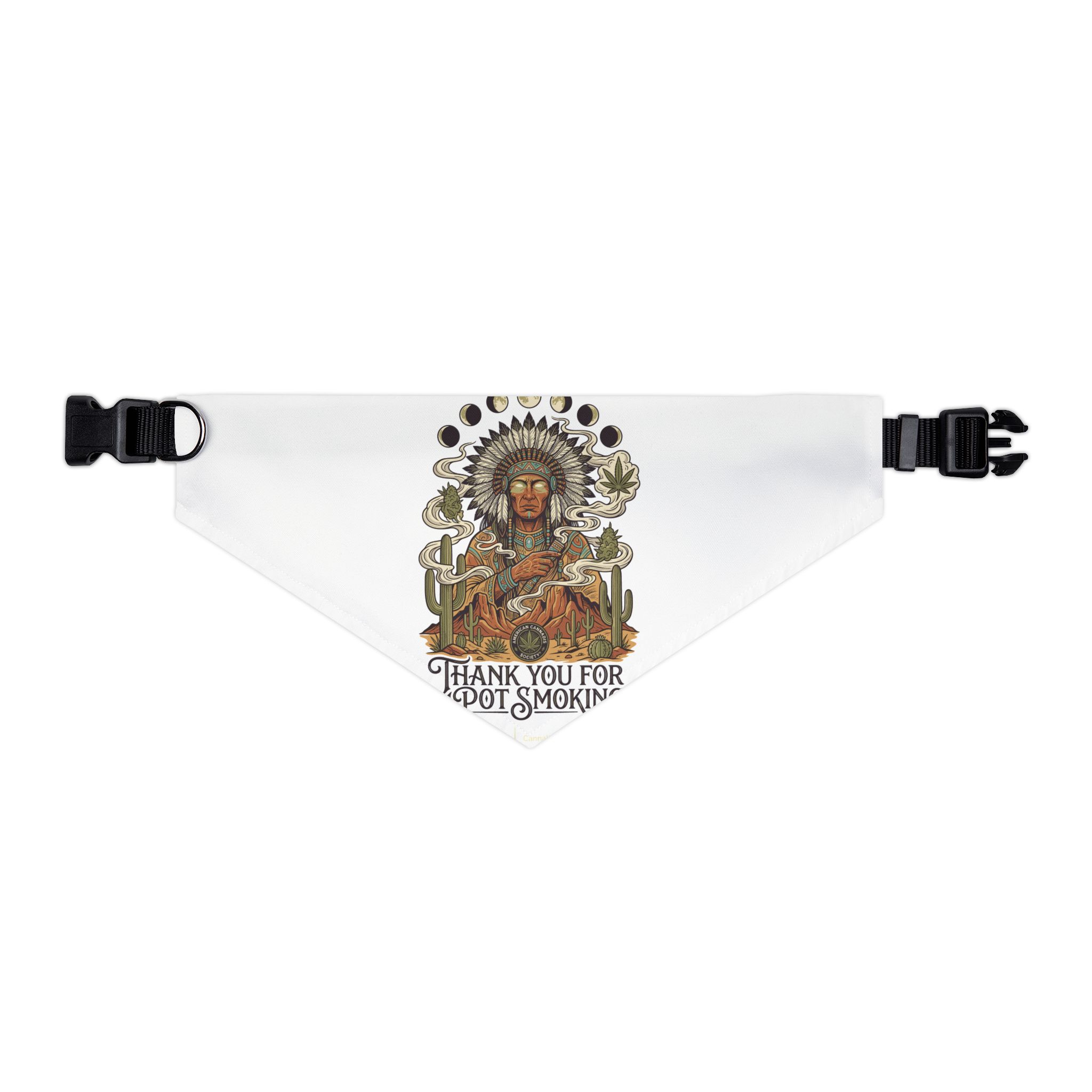 Thank You For Pot Smoking® Desert Chief Pet Bandana Collar – XL
