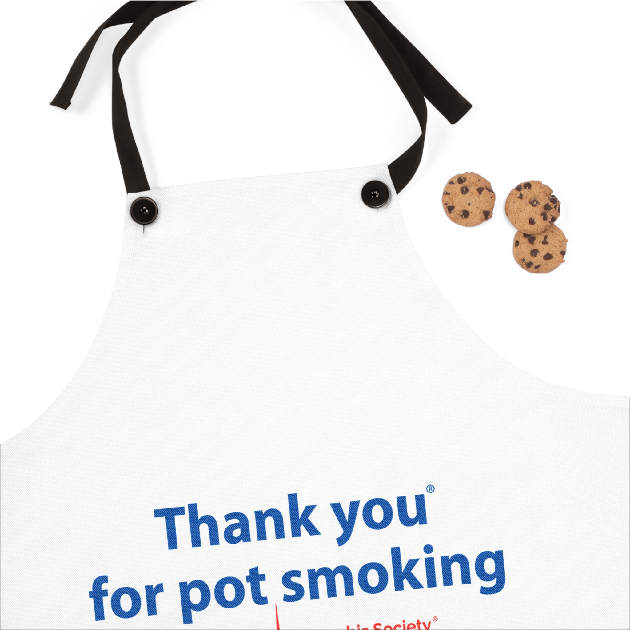 Thank You For Pot Smoking® Apron — American Cannabis Society® Kitchen & BBQ Apron - Image 2