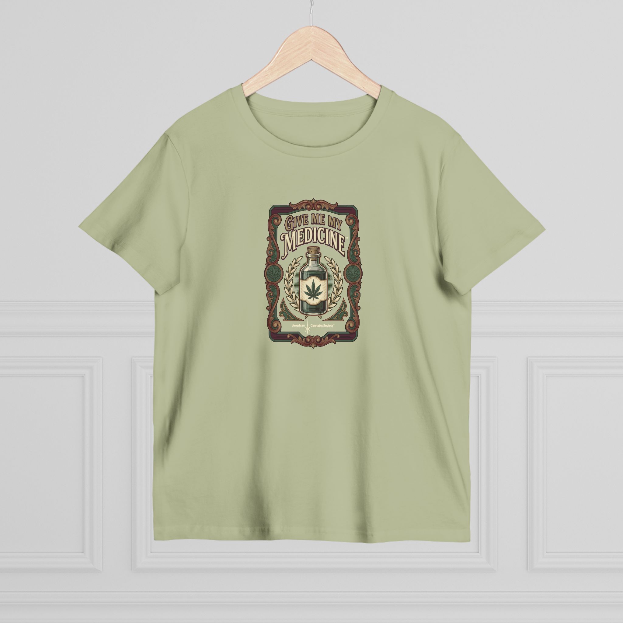 Give Me My Medicine™ Women's Maple Tee – Pistachio, view 4