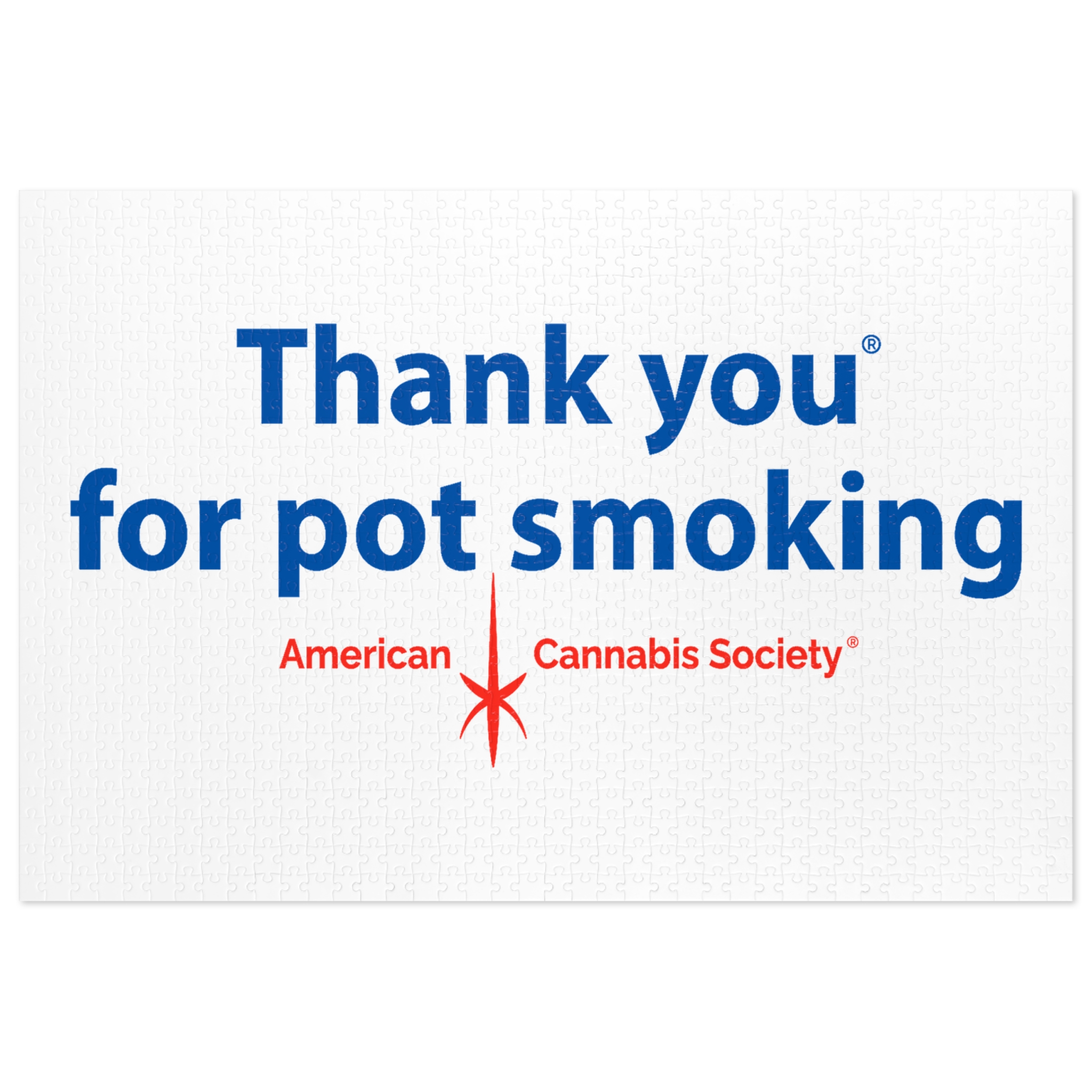 Thank You For Pot Smoking® Jigsaw Puzzle with Tin — American Cannabis Society® 30 to 2000 Pieces - Image 7