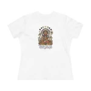 Thank You For Pot Smoking® Desert Chief Women's Relaxed Cotton Tee – White