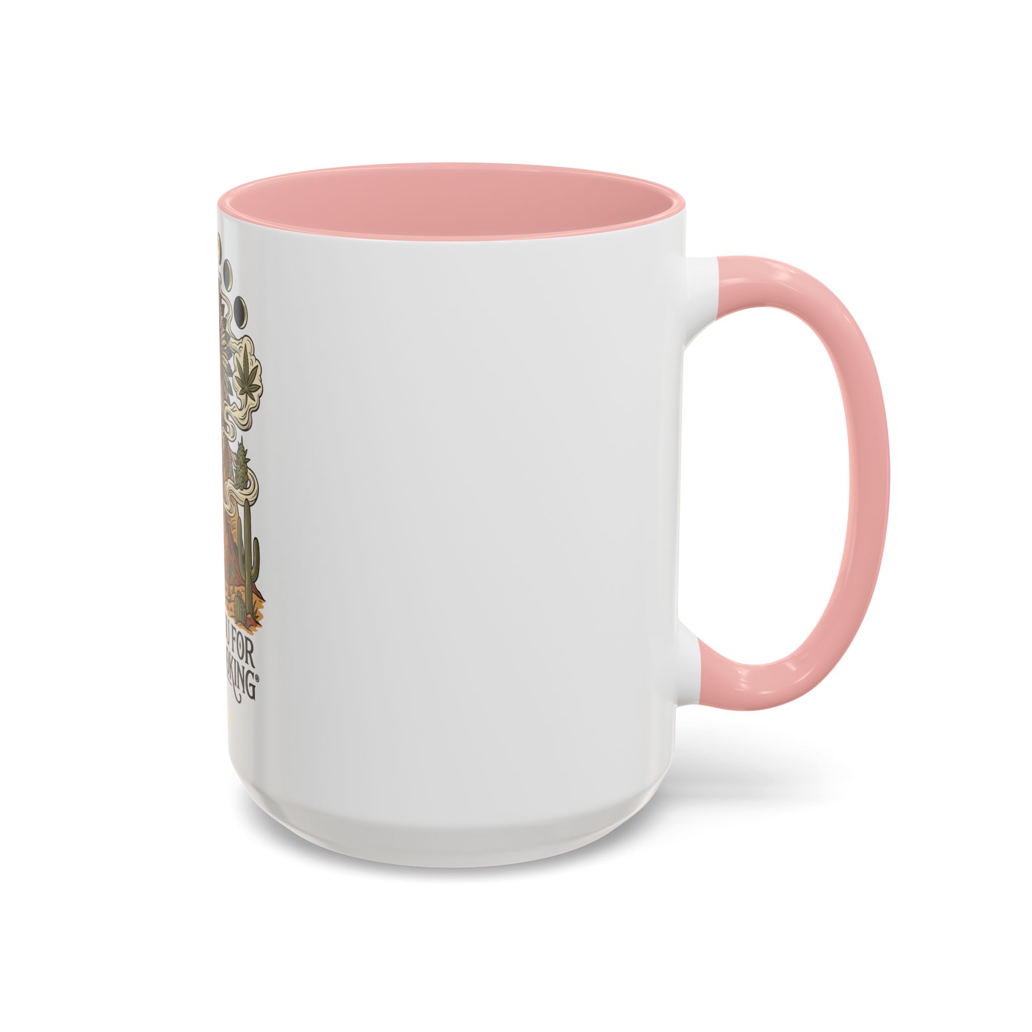 Thank You For Pot Smoking® Colored Interior Coffee Mug – Pink – view 8