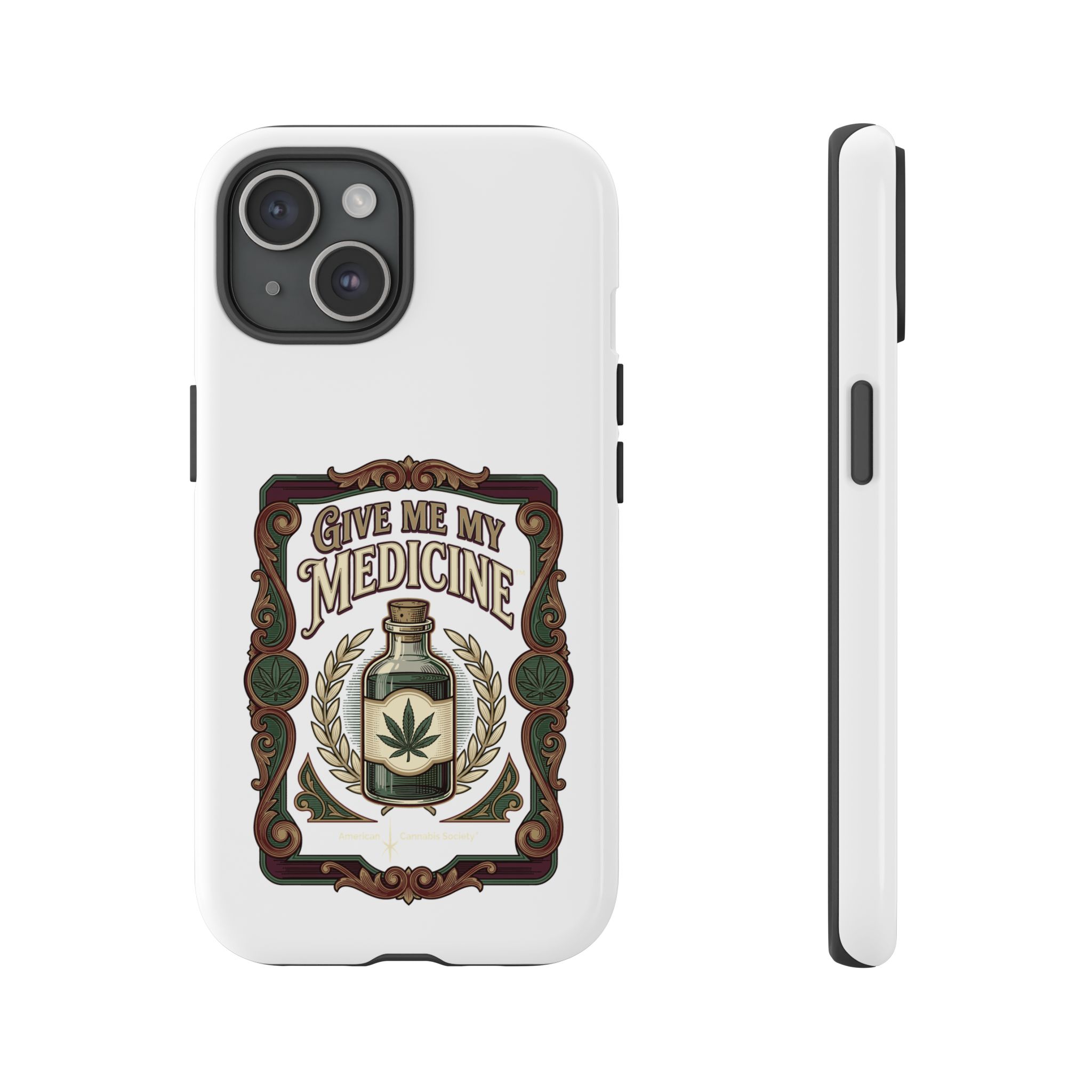 Give Me My Medicine™ Dual-Layer Tough Case – iPhone 15 / Glossy