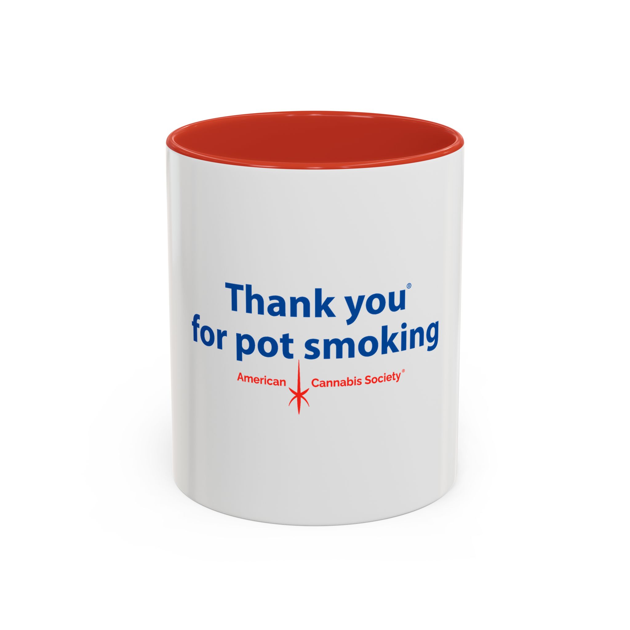 Thank You For Pot Smoking® Accent Mug – Red 11oz
