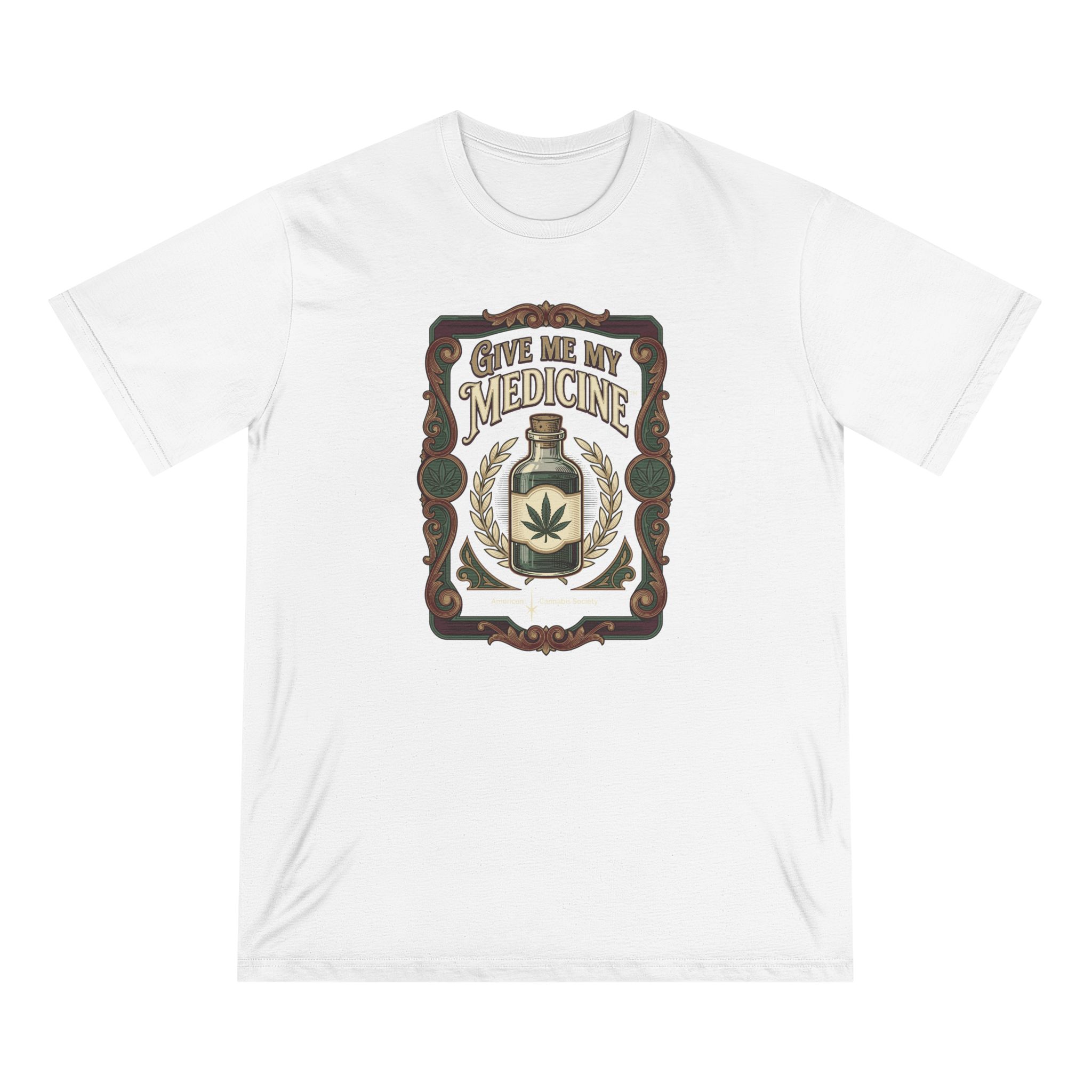 Give Me My Medicine™ Organic Staple Tee – White