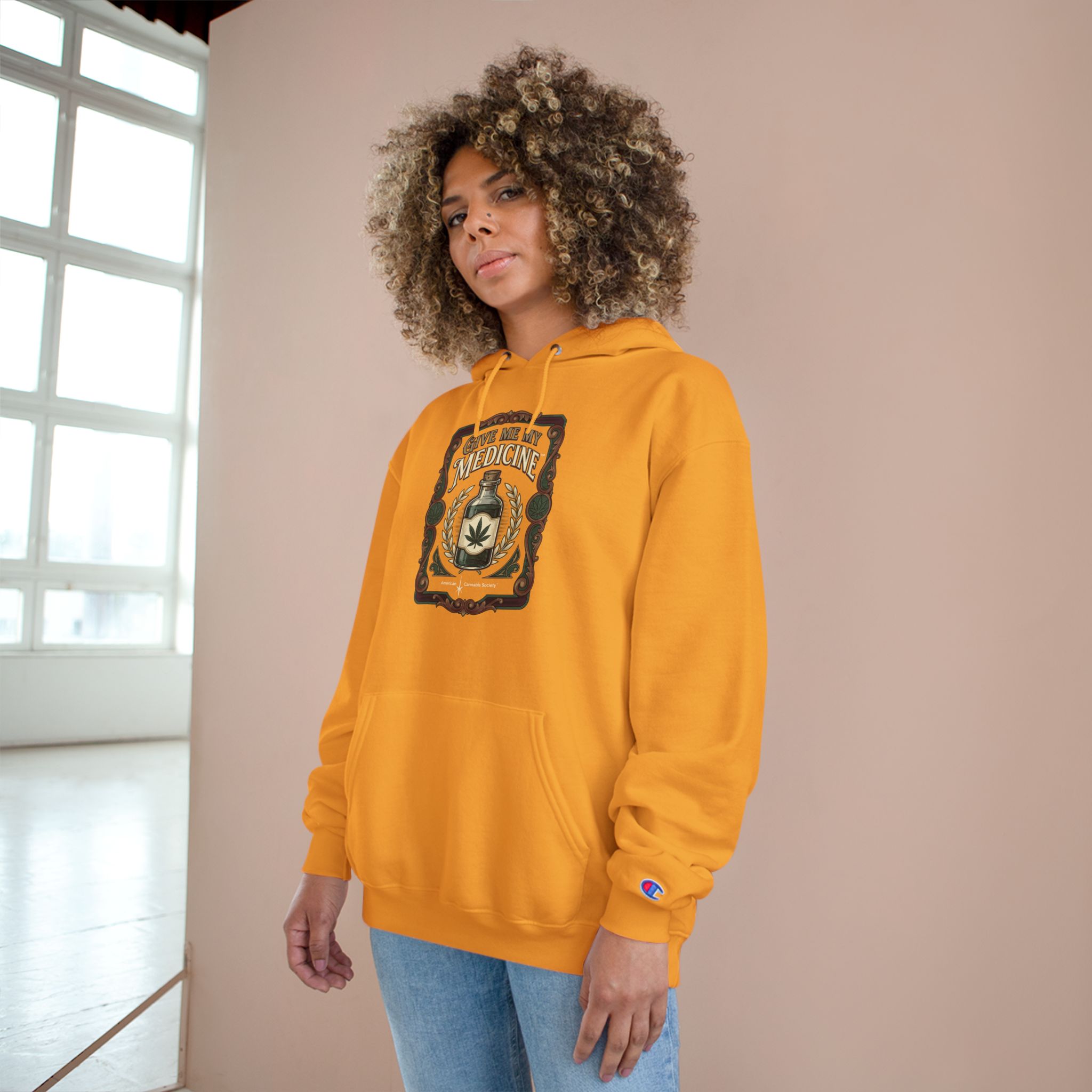 Give Me My Medicine™ Heavyweight Pullover Hoodie – Gold, view 4