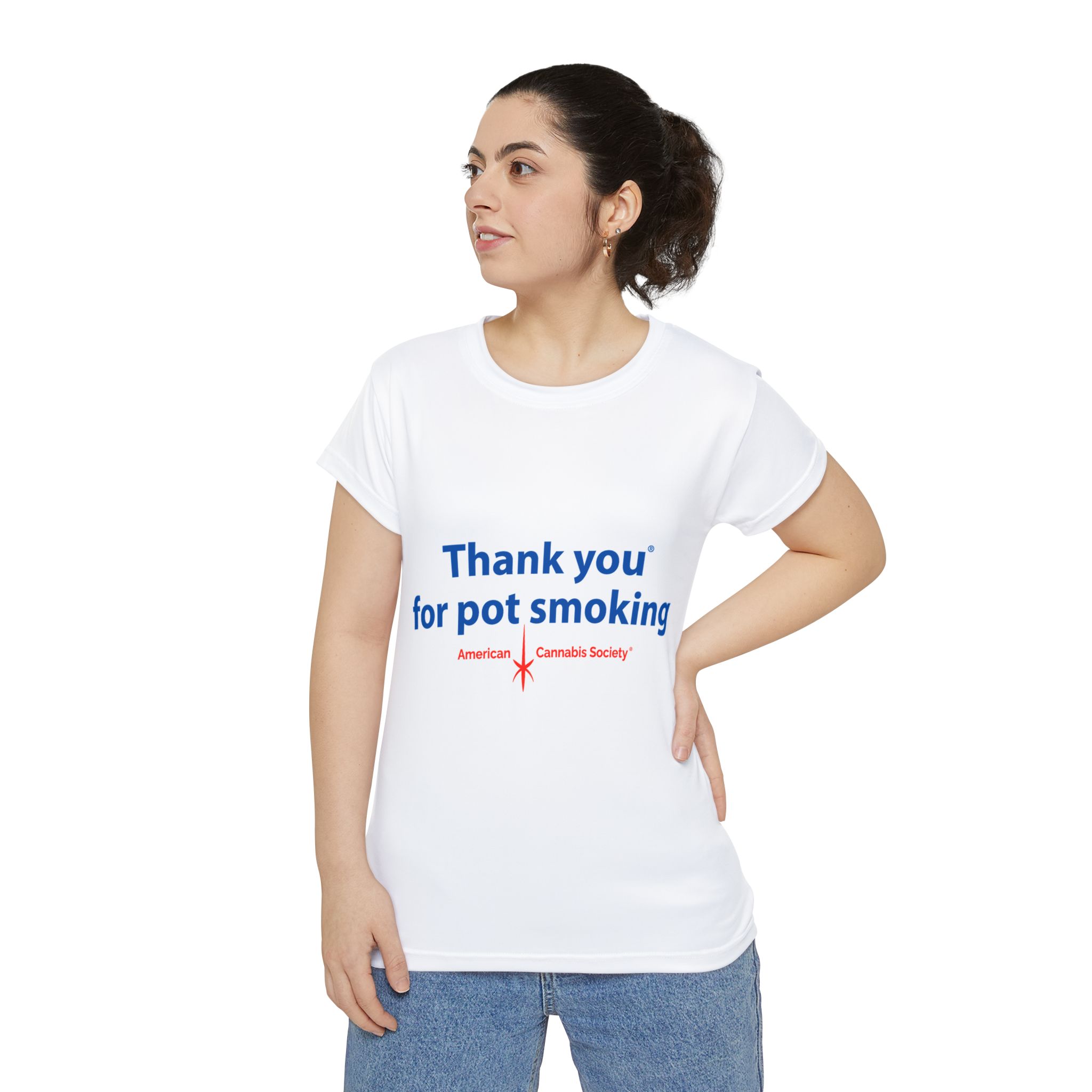 Thank You For Pot Smoking® Women's Performance Tee – view 3