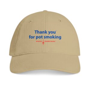Thank You For Pot Smoking® Everyday Cotton Cap – Khaki