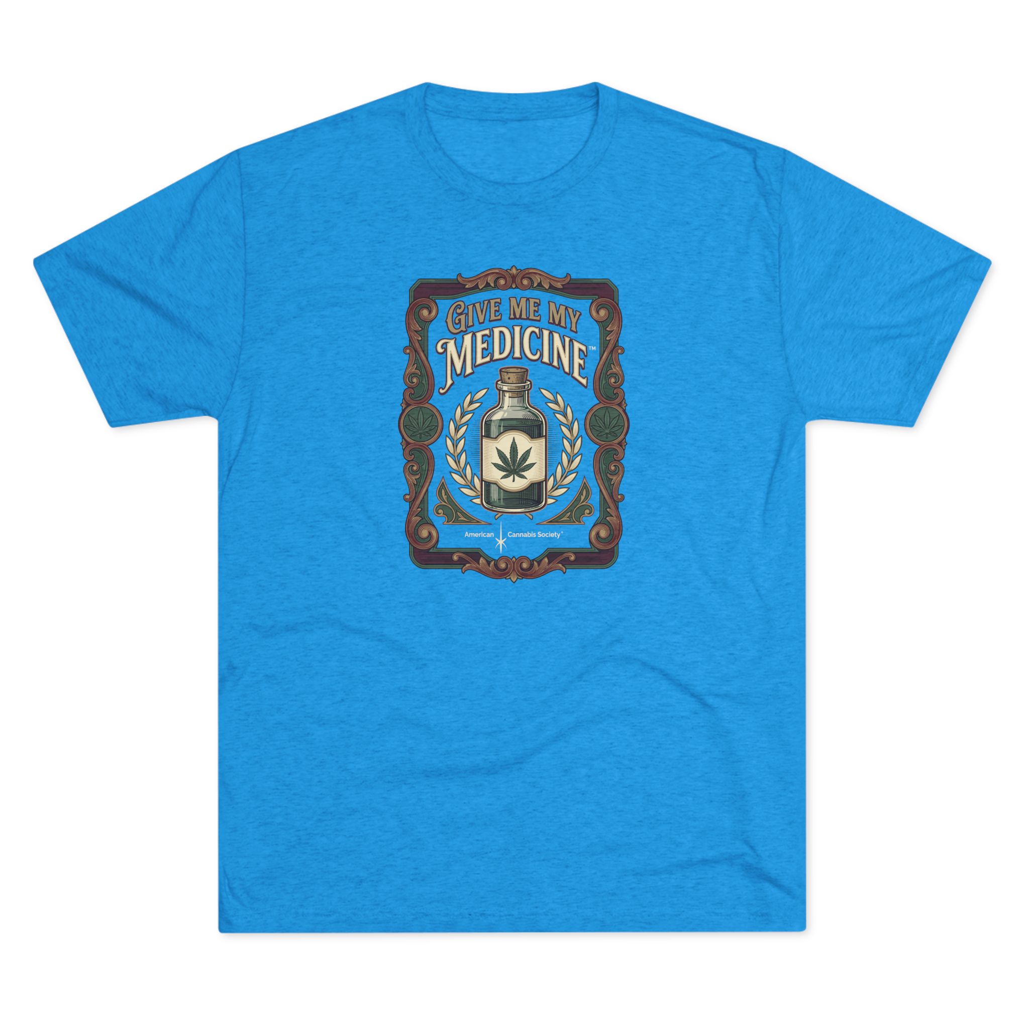 Give Me My Medicine™ Unisex Tri-Blend Crew Tee – Tri-Blend Vintage Turquoise