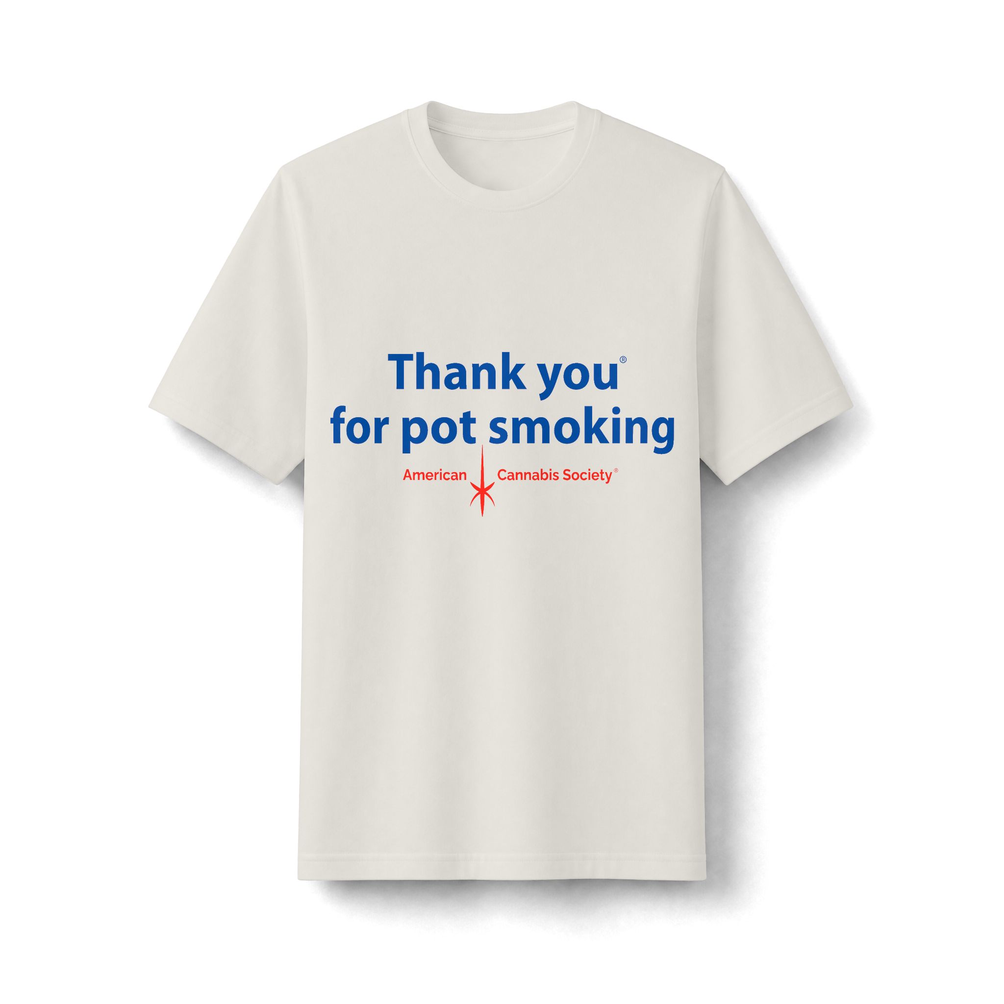 Thank You For Pot Smoking® Oversized Heavyweight Tee – Bone