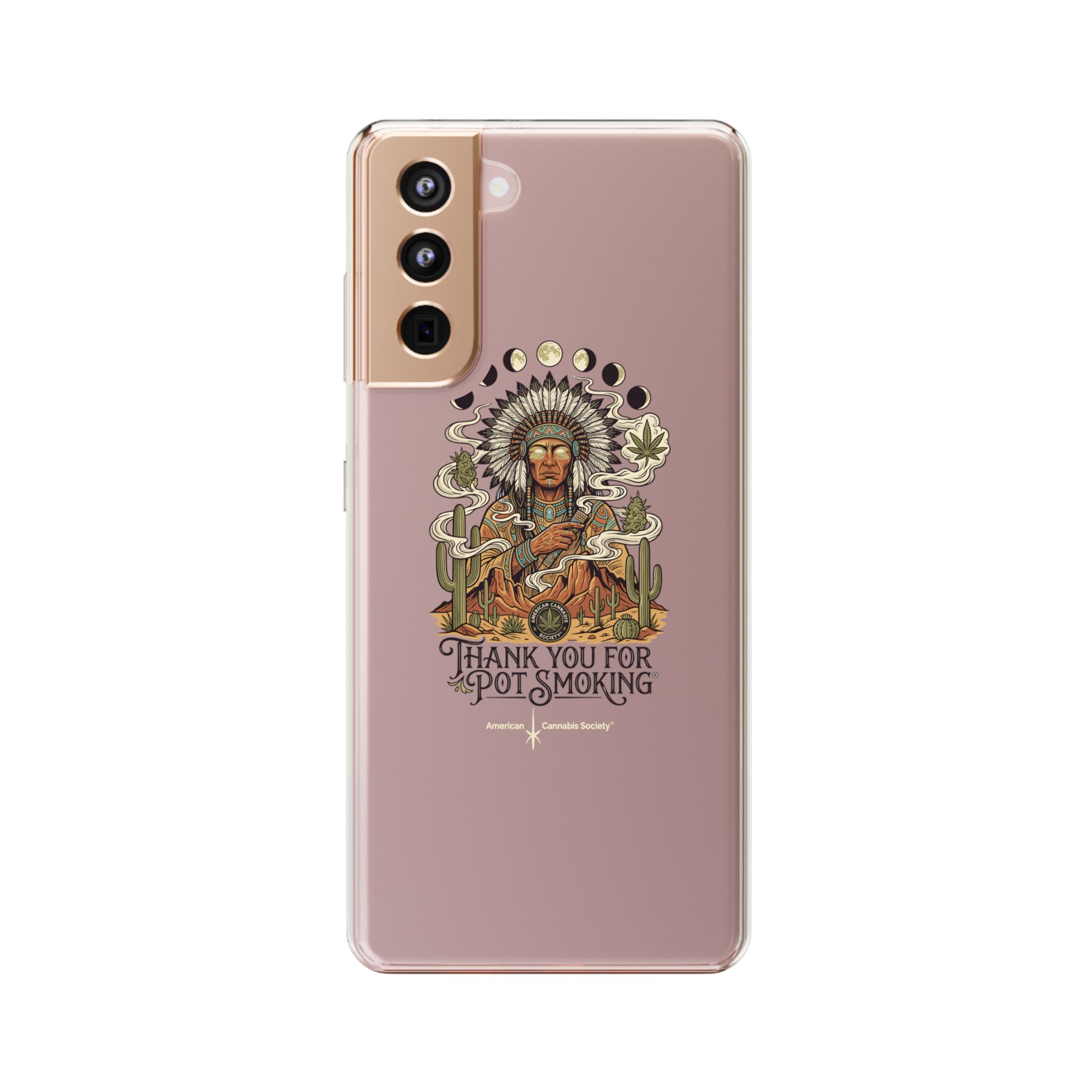 Thank You For Pot Smoking® Desert Chief Clear Phone Case – Samsung Galaxy S21