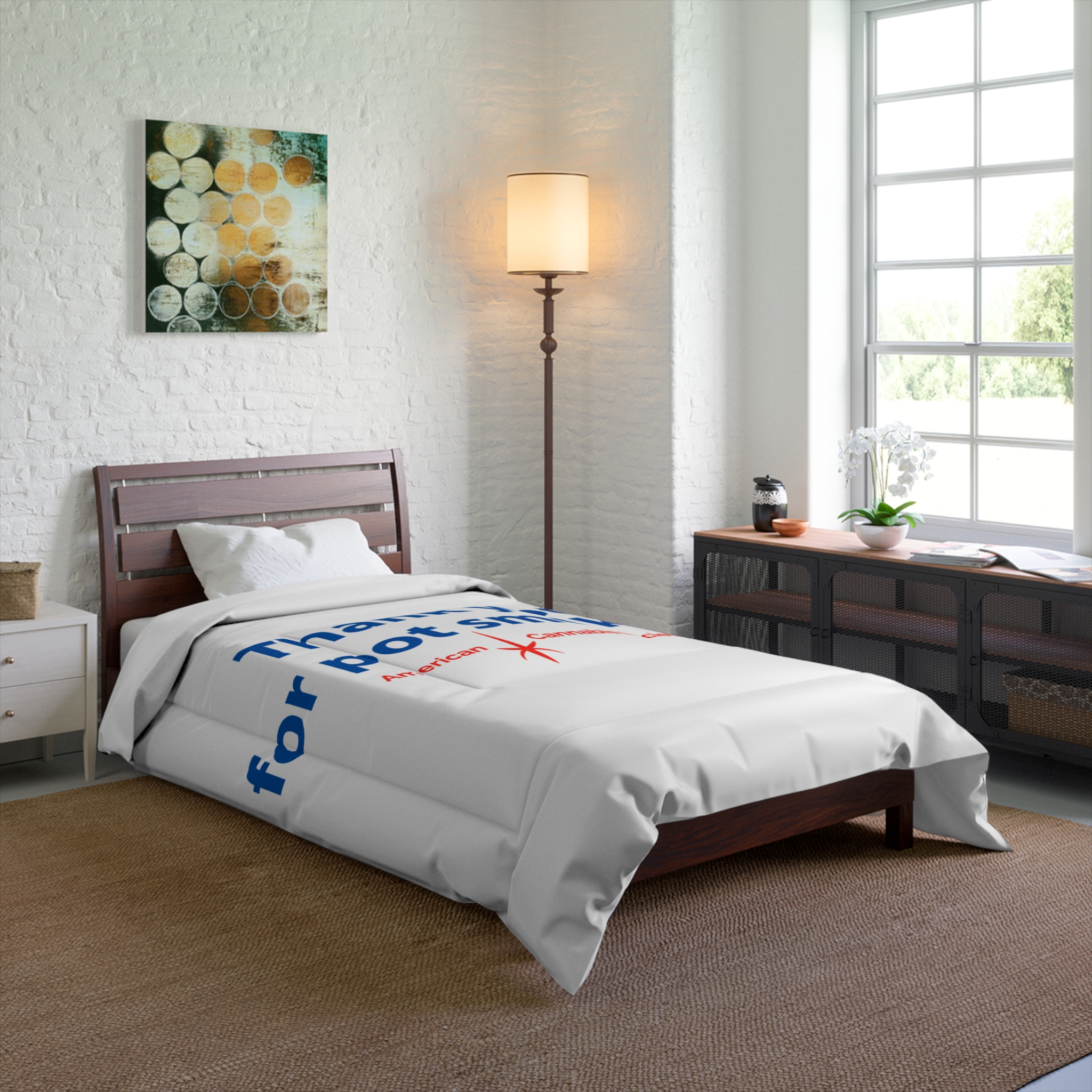 Thank You For Pot Smoking® Comforter — American Cannabis Society® Bedding - Image 8