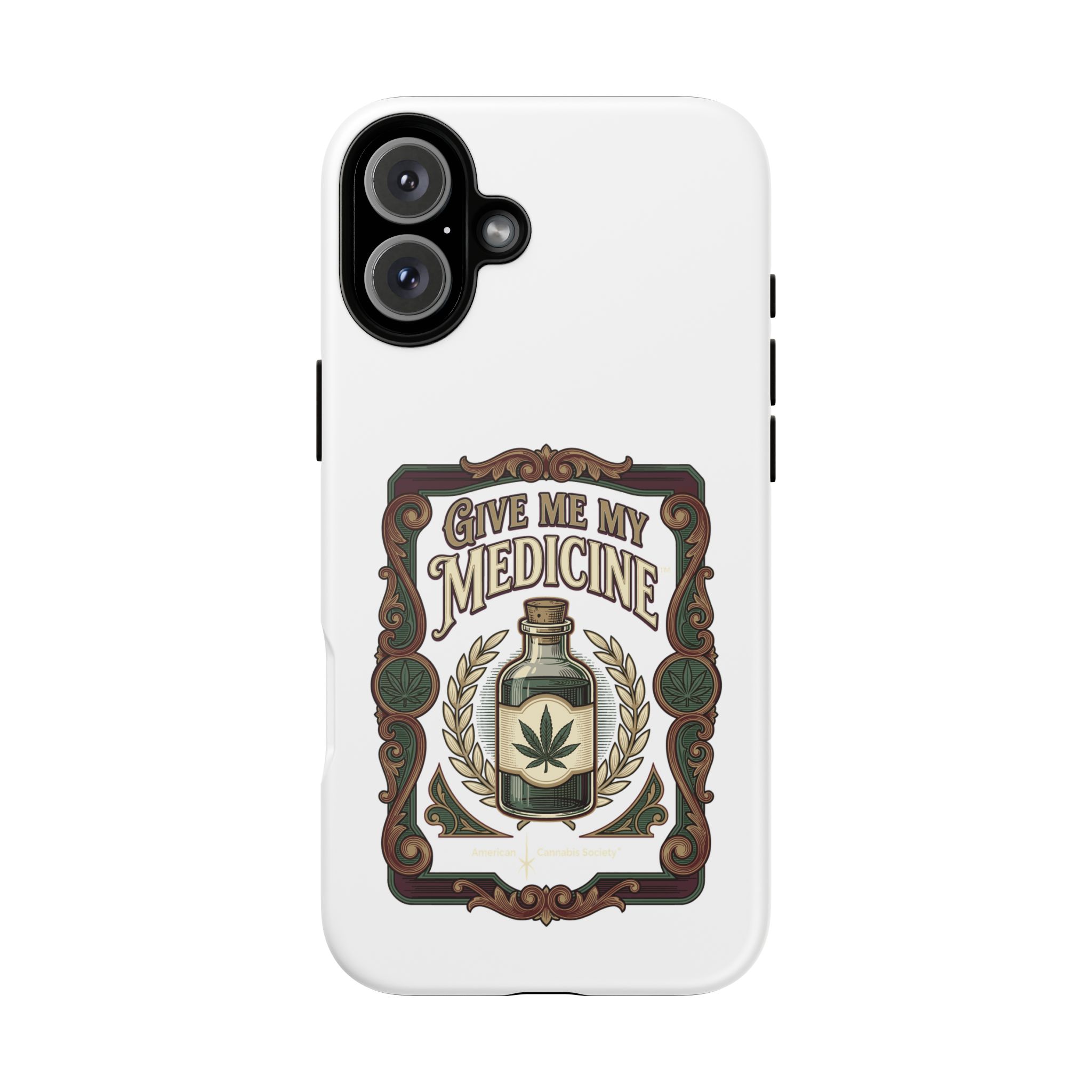 Give Me My Medicine™ Dual-Layer Tough Case – iPhone 16 Plus / Matte