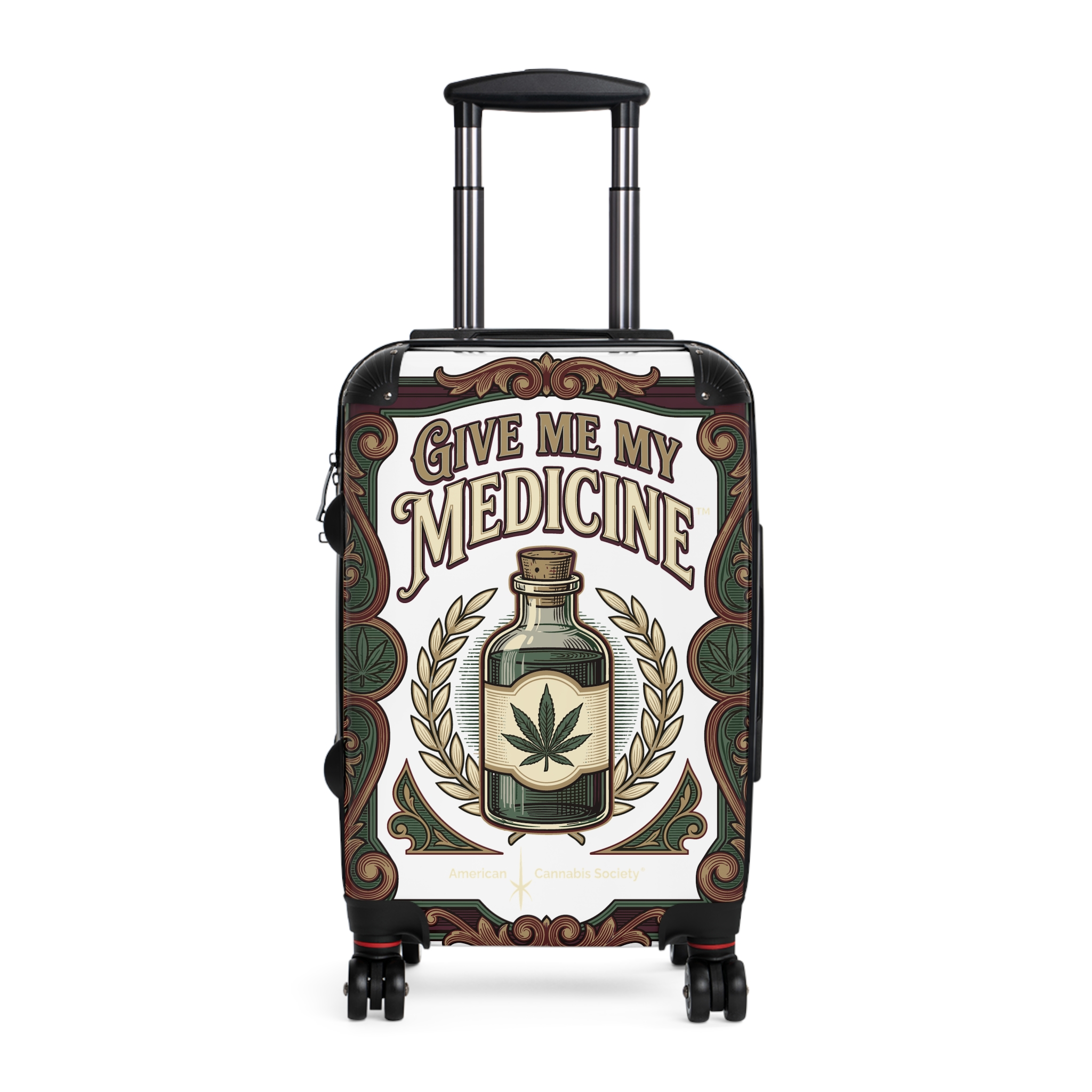 Give Me My Medicine™ Hard-Shell Suitcase – Black