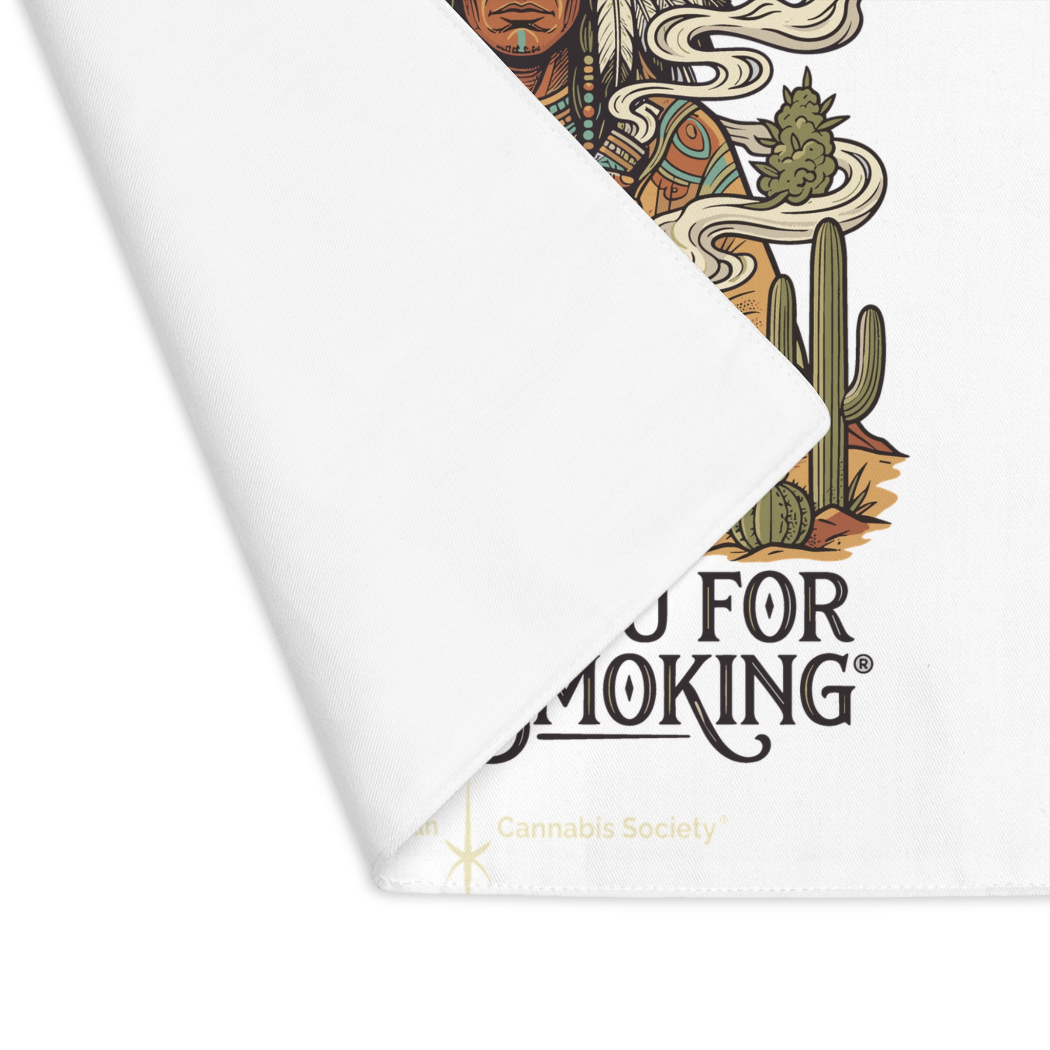 Thank You For Pot Smoking® Desert Chief Cotton Placemat – 18" × 14" – view 3