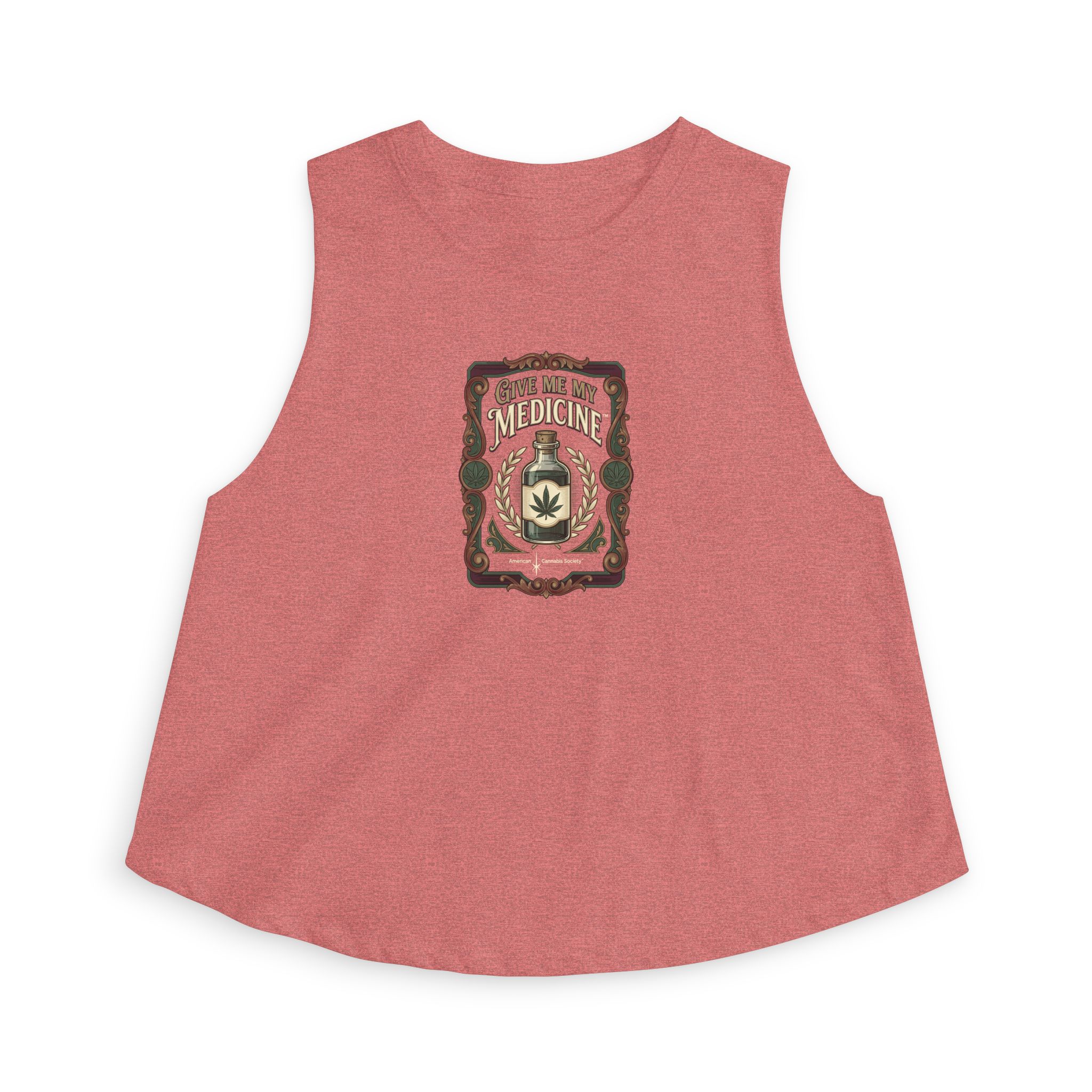 Give Me My Medicine™ Women's Relaxed Crop Top – Heather Mauve