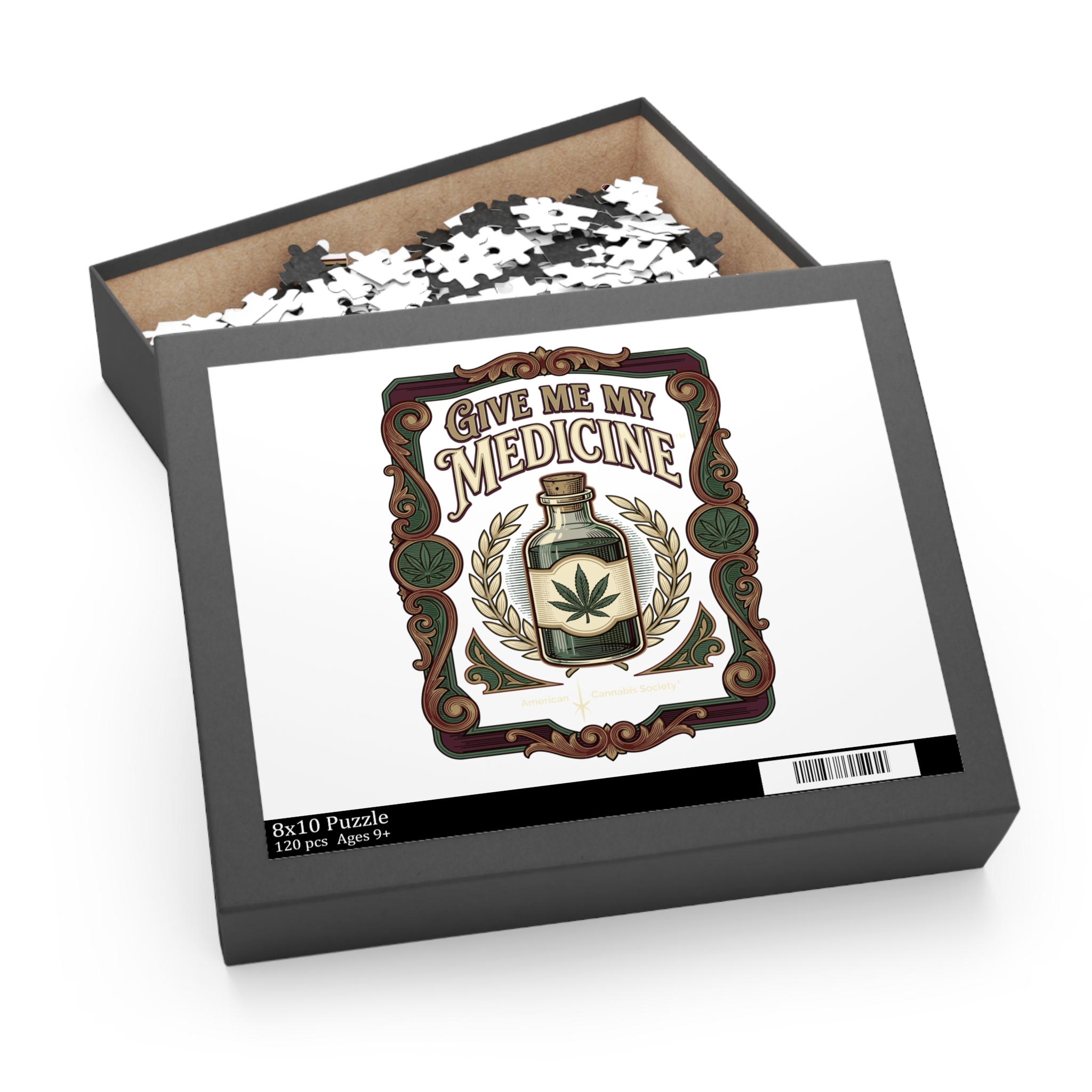 Give Me My Medicine™ Jigsaw Puzzle in Gift Box – 10" × 8" (120 pcs) – view 3