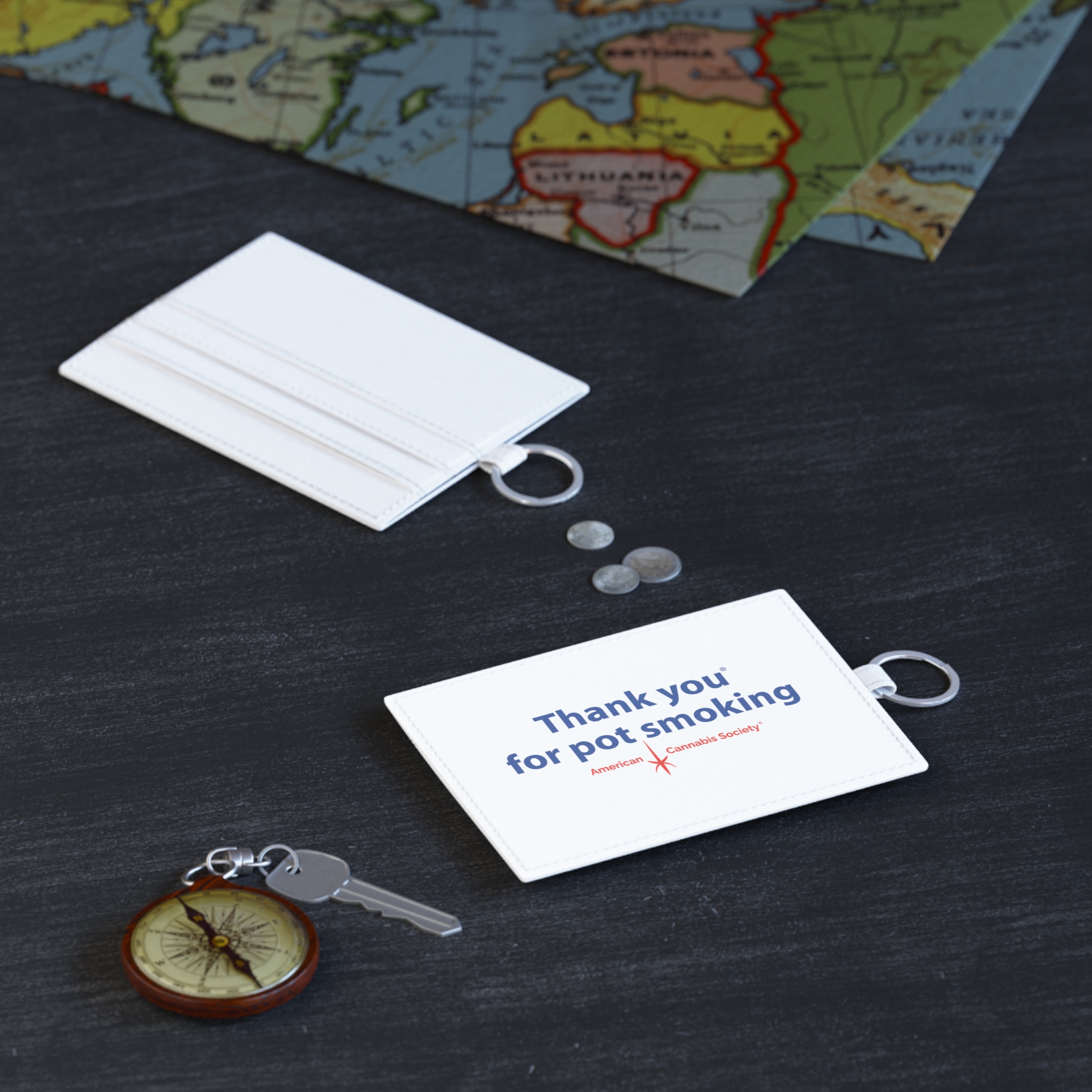Thank You For Pot Smoking® Card Holder Keychain – view 4