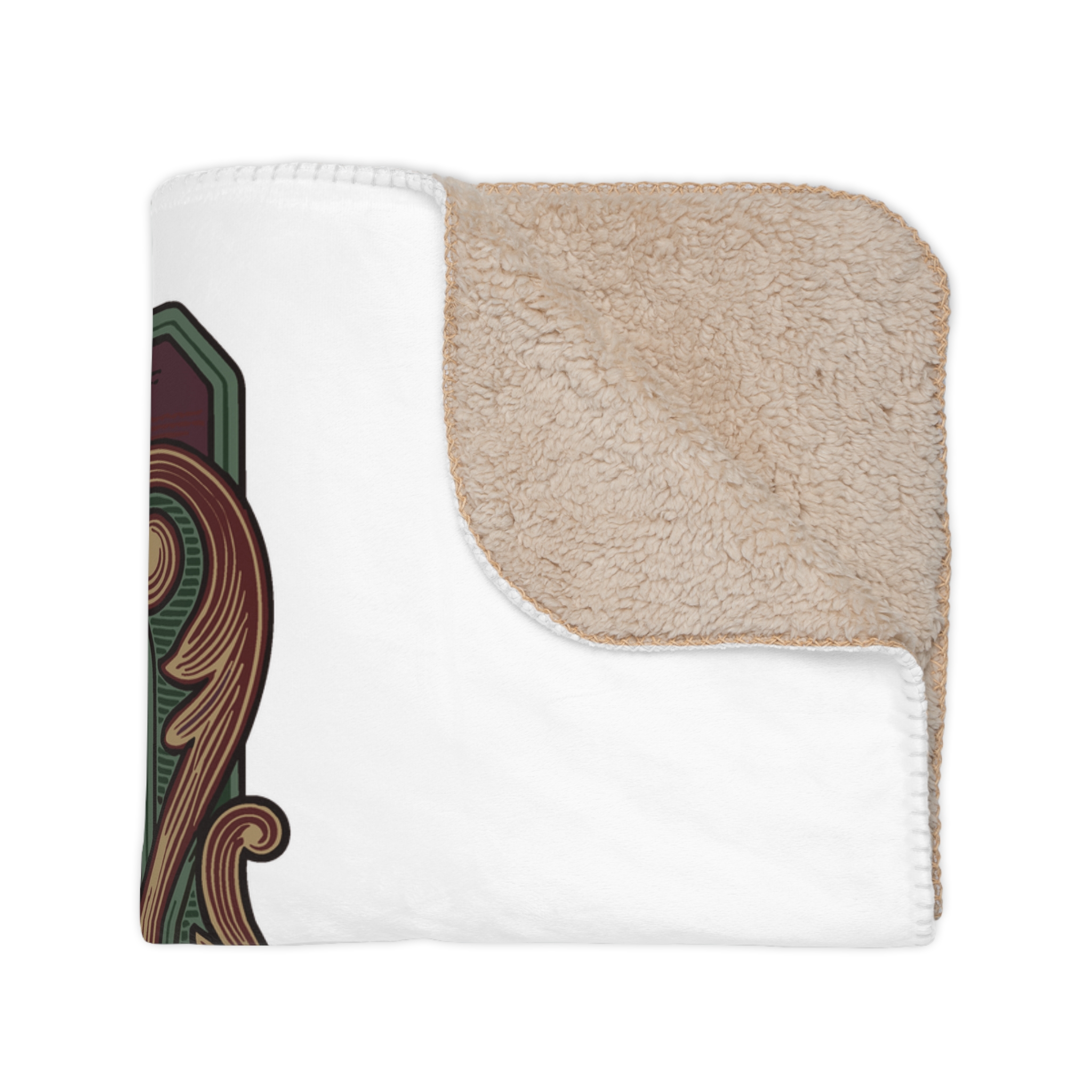 Give Me My Medicine™ Tan Sherpa Blanket – 60" × 50" – view 3