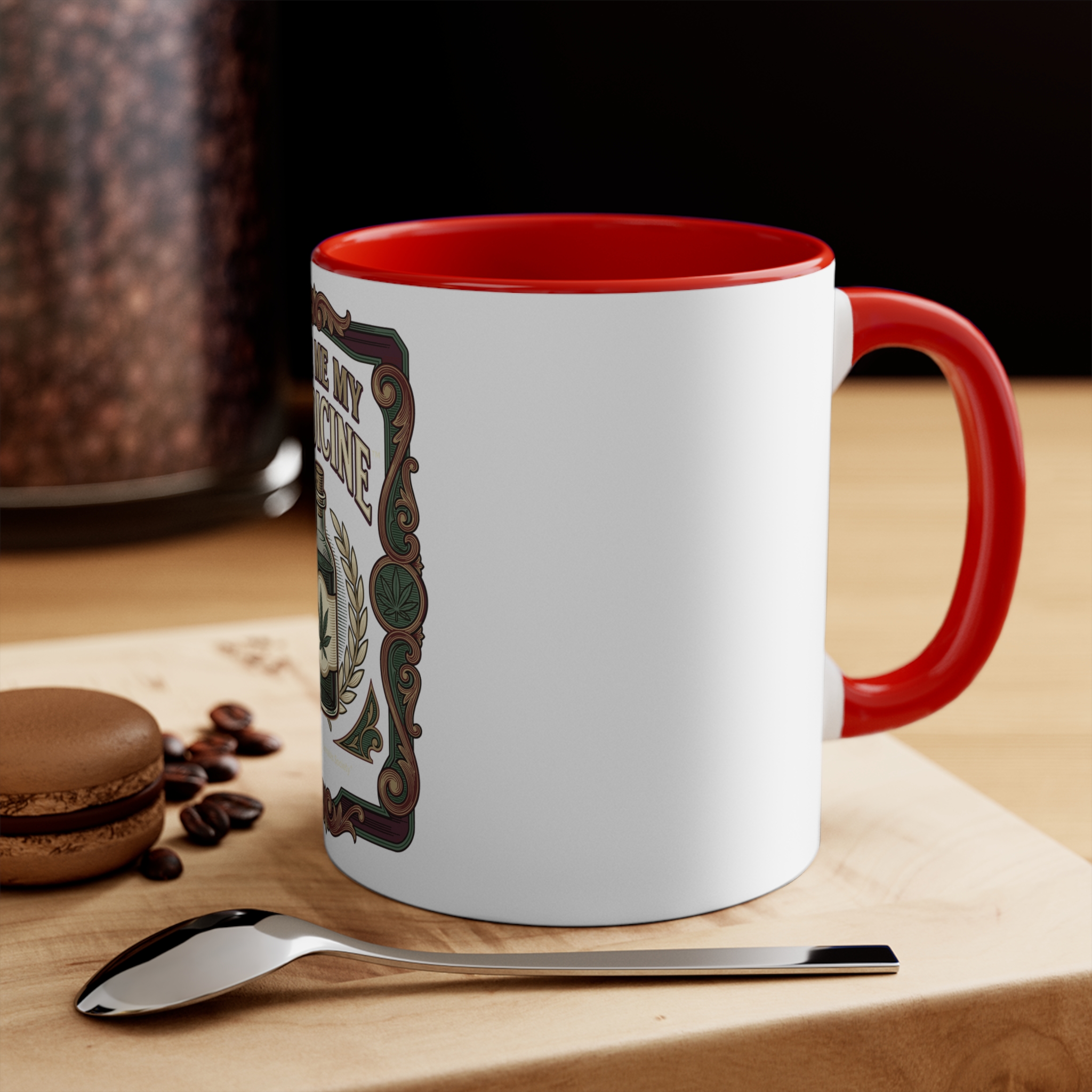 Give Me My Medicine™ 11oz Accent Mug – Red – view 4