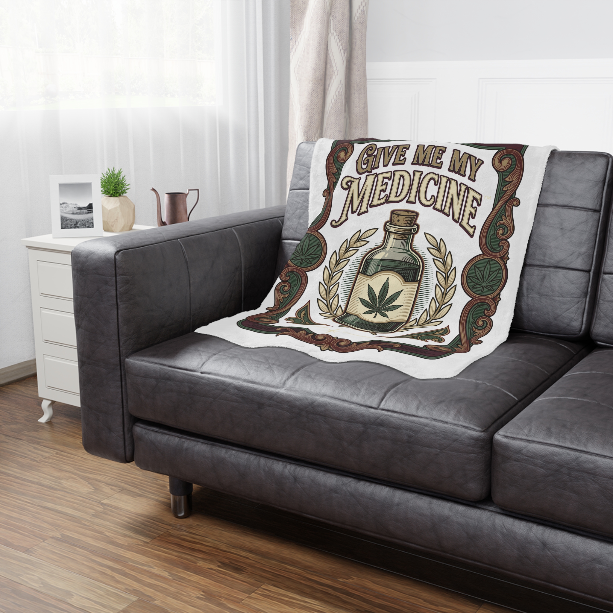Give Me My Medicine™ Minky Blanket – 30" × 40" – view 4