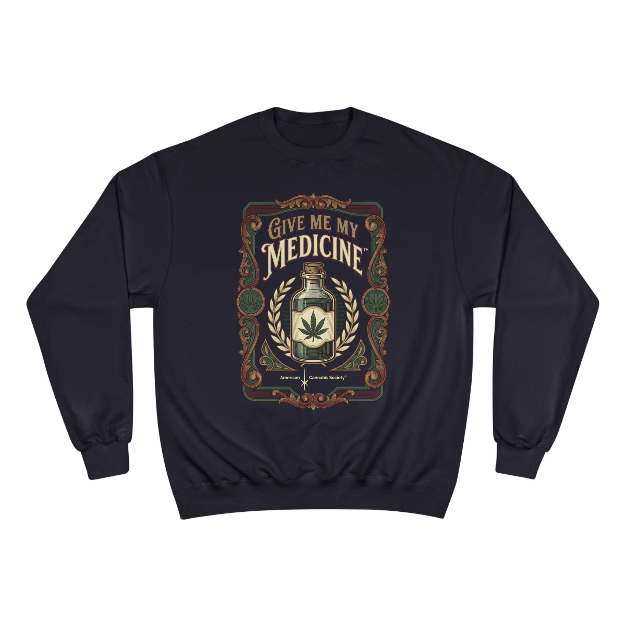 Give Me My Medicine™ Heavyweight Crewneck Sweatshirt – Navy