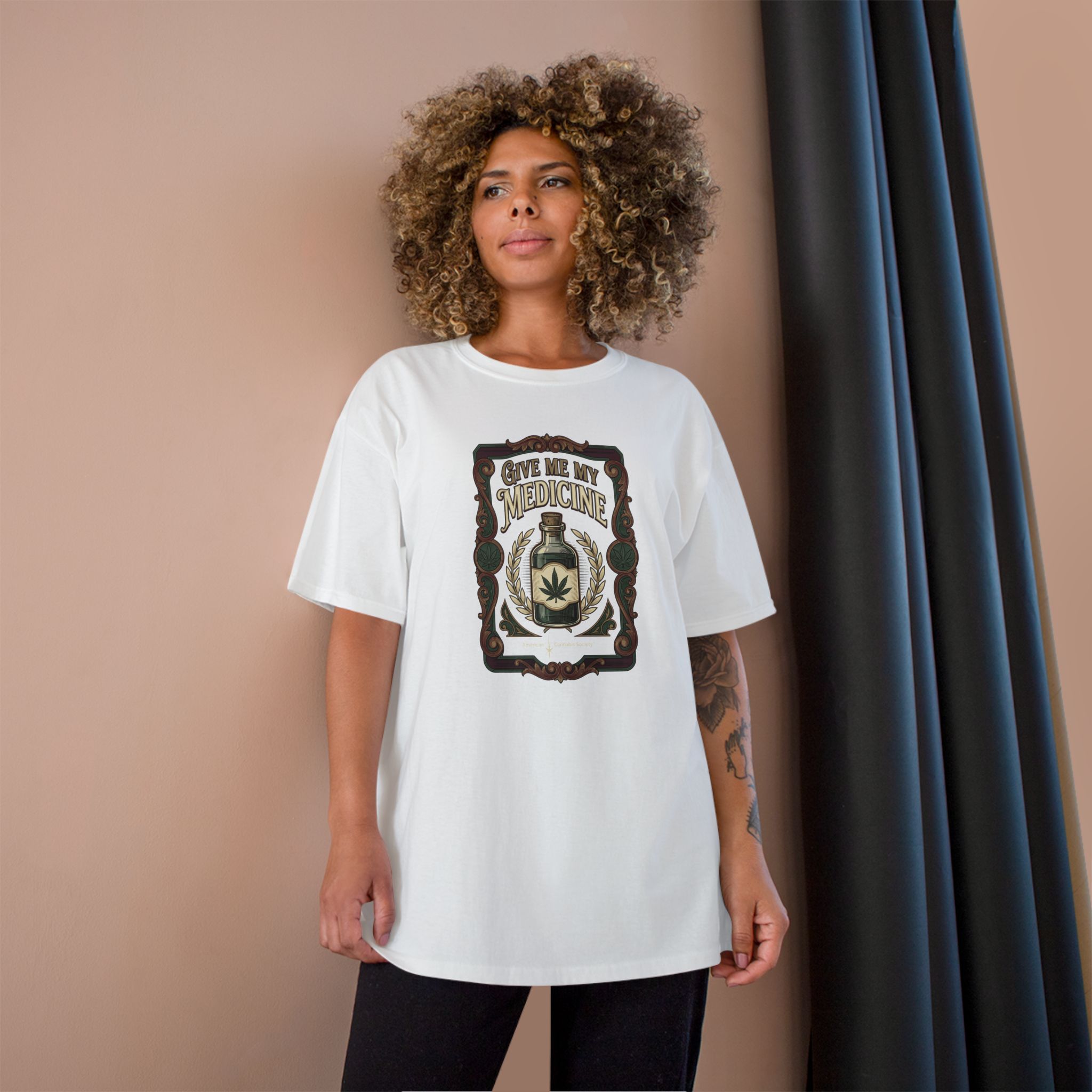 Give Me My Medicine™ Classic Cotton Tee – White, view 4