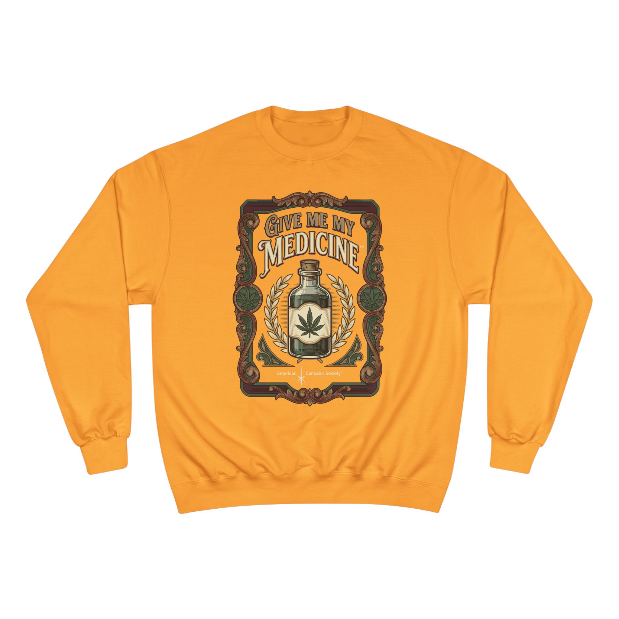 Give Me My Medicine™ Heavyweight Crewneck Sweatshirt – Gold