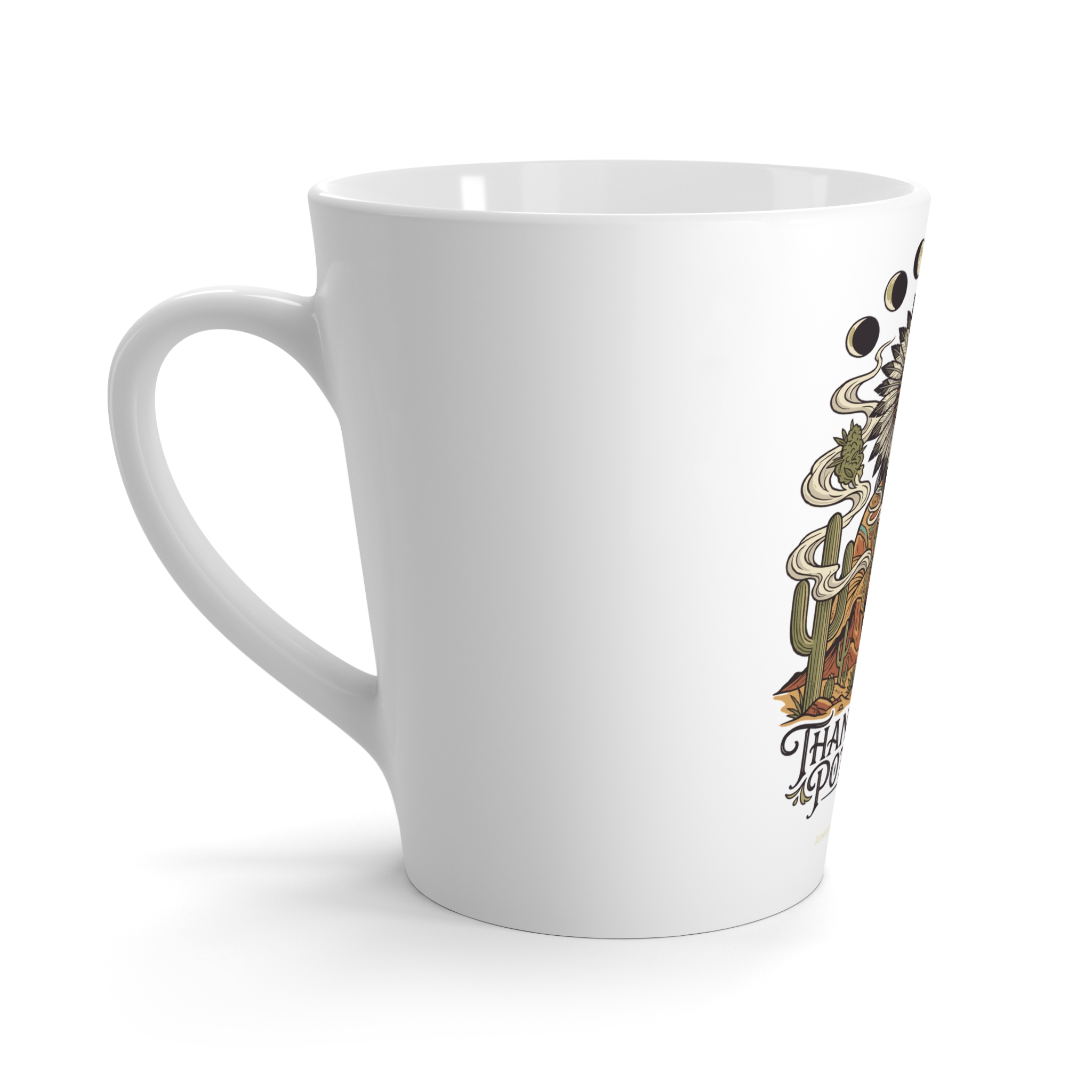 Thank You For Pot Smoking® Desert Chief Latte Mug, 12oz – 12oz – view 2