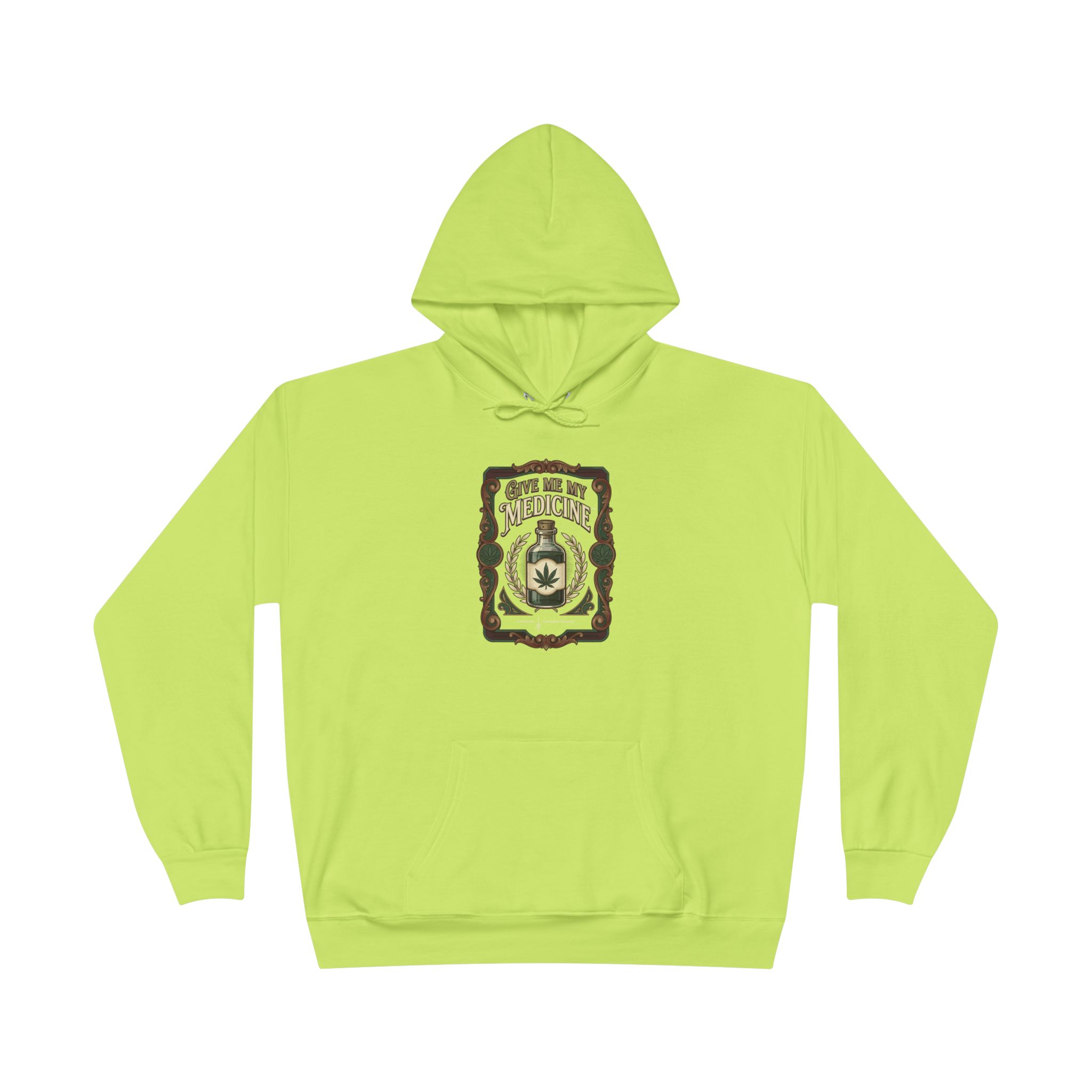 Give Me My Medicine™ Unisex Pullover Hoodie – Safety Green