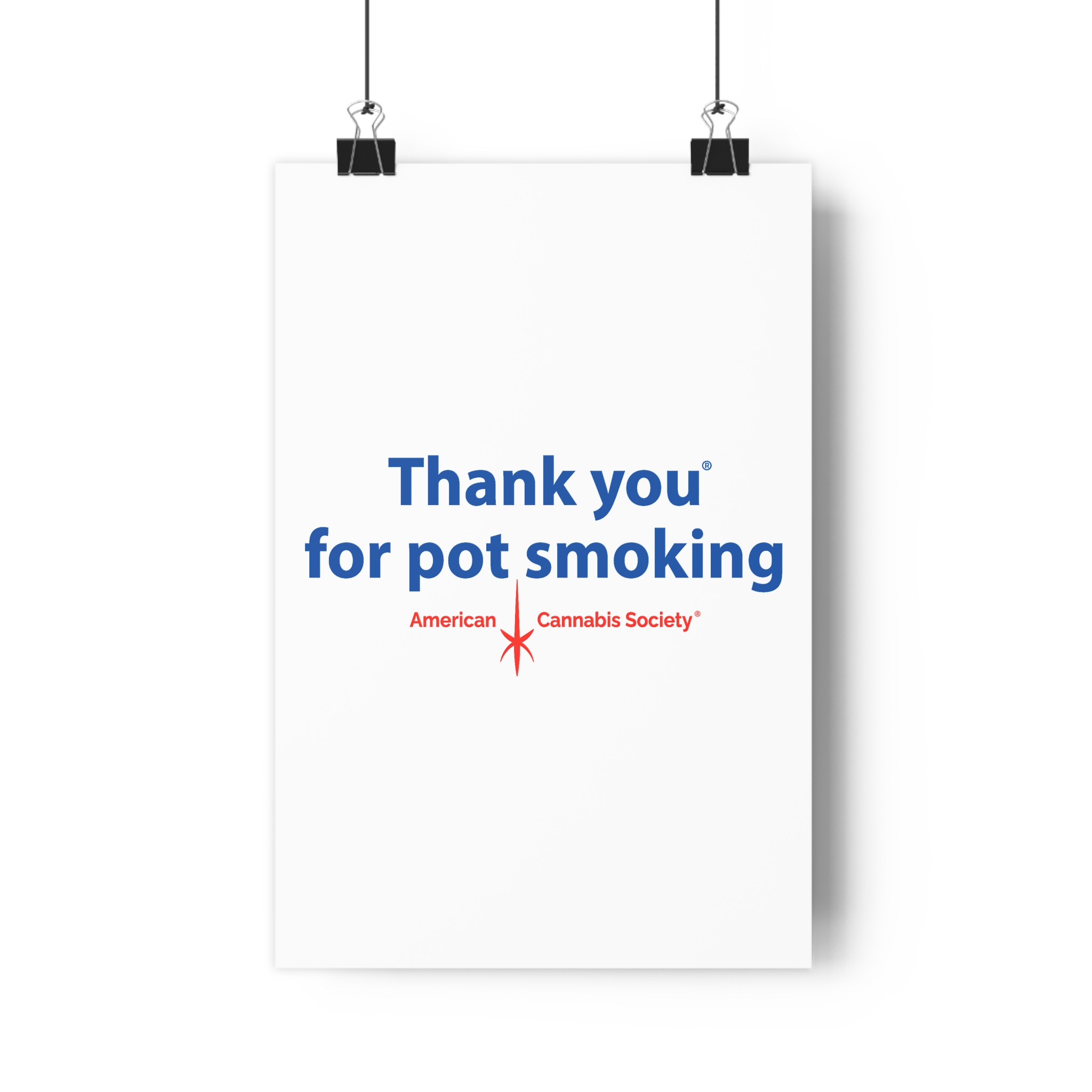 Thank You For Pot Smoking® Fine Art Paper Poster — American Cannabis Society® Wall Art - Image 6