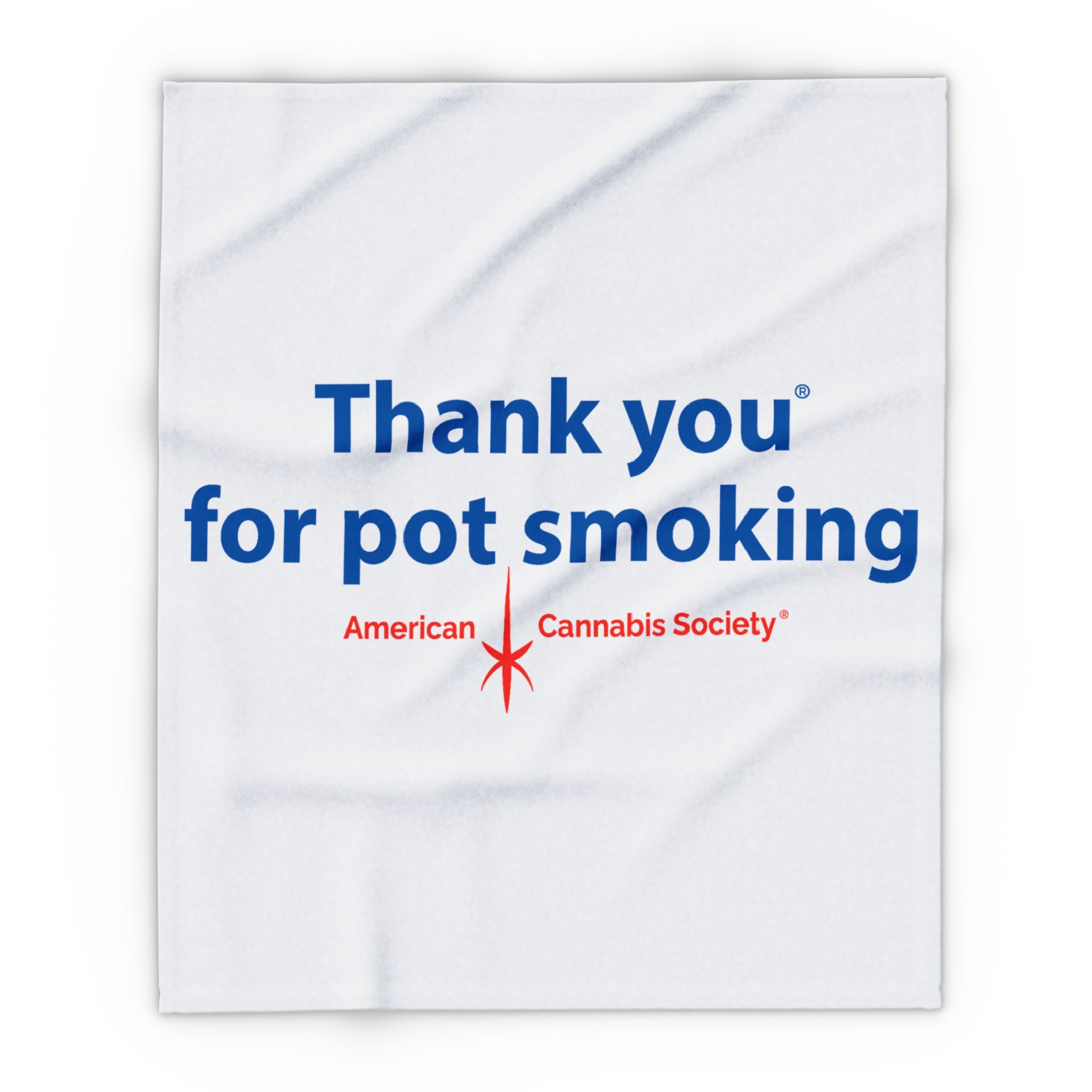 Thank You For Pot Smoking® Arctic Fleece Blanket – 50" × 60"