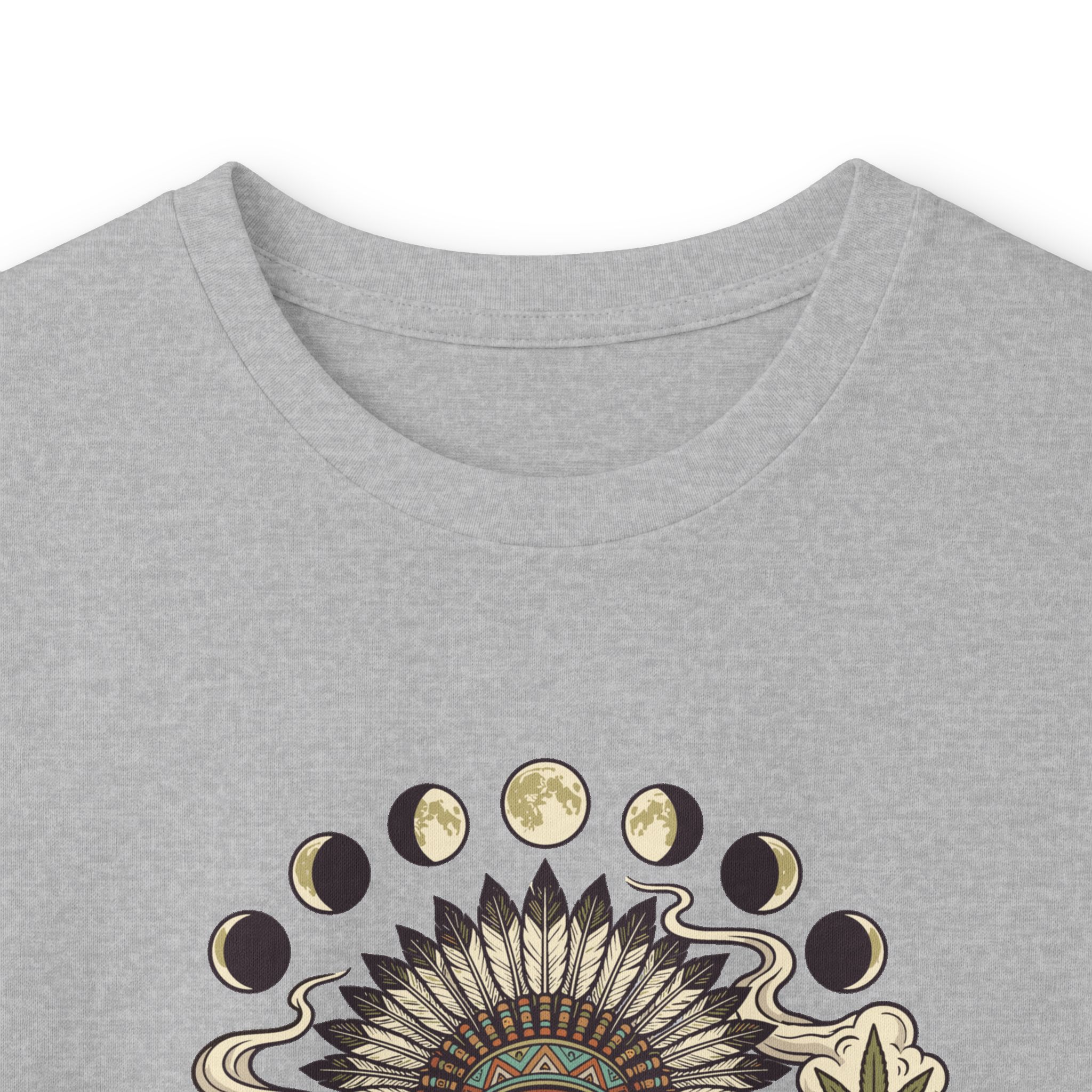 Thank You For Pot Smoking® Desert Chief Unisex Cotton Long Sleeve Tee – Sport Grey – view 3