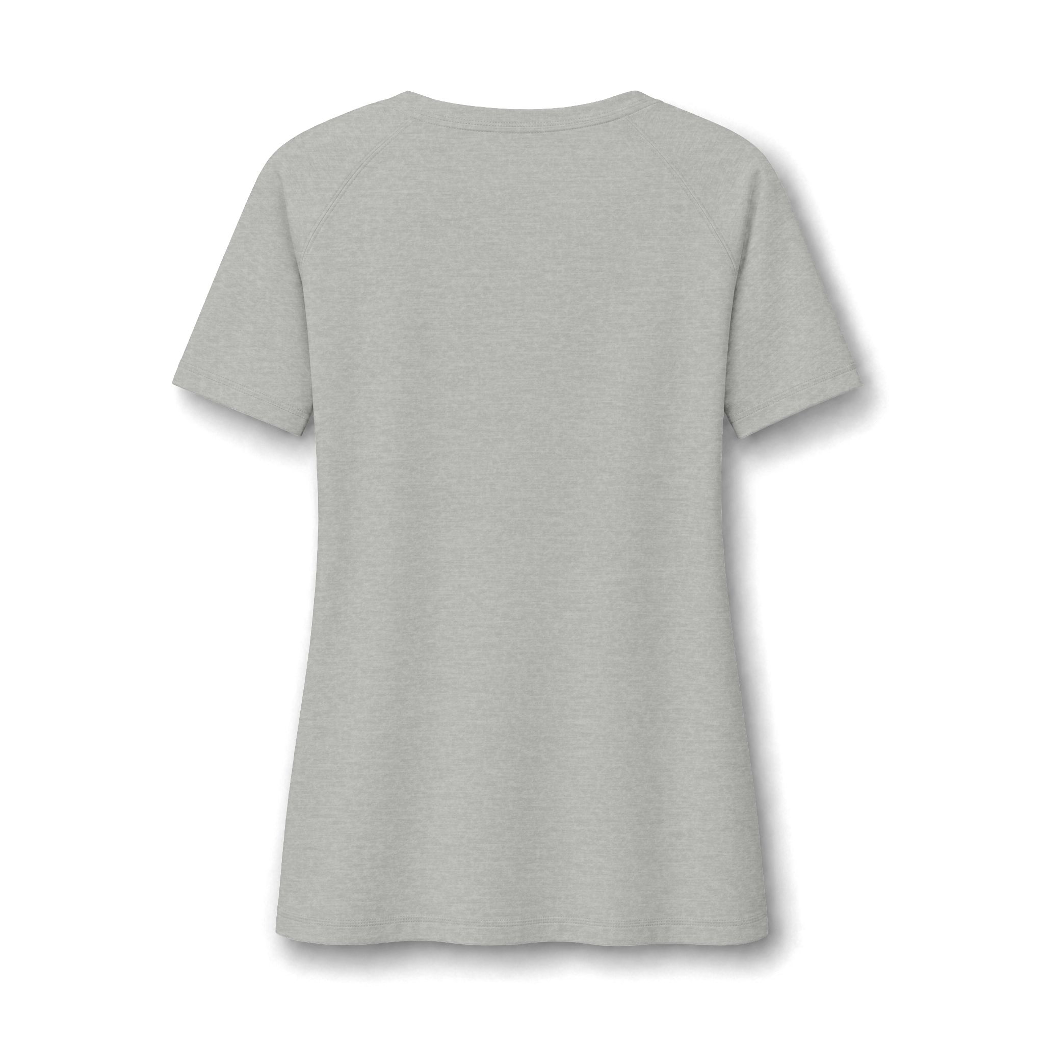 Thank You For Pot Smoking® Women's Tri-Blend Raglan Tee – Light Grey Heather – view 2