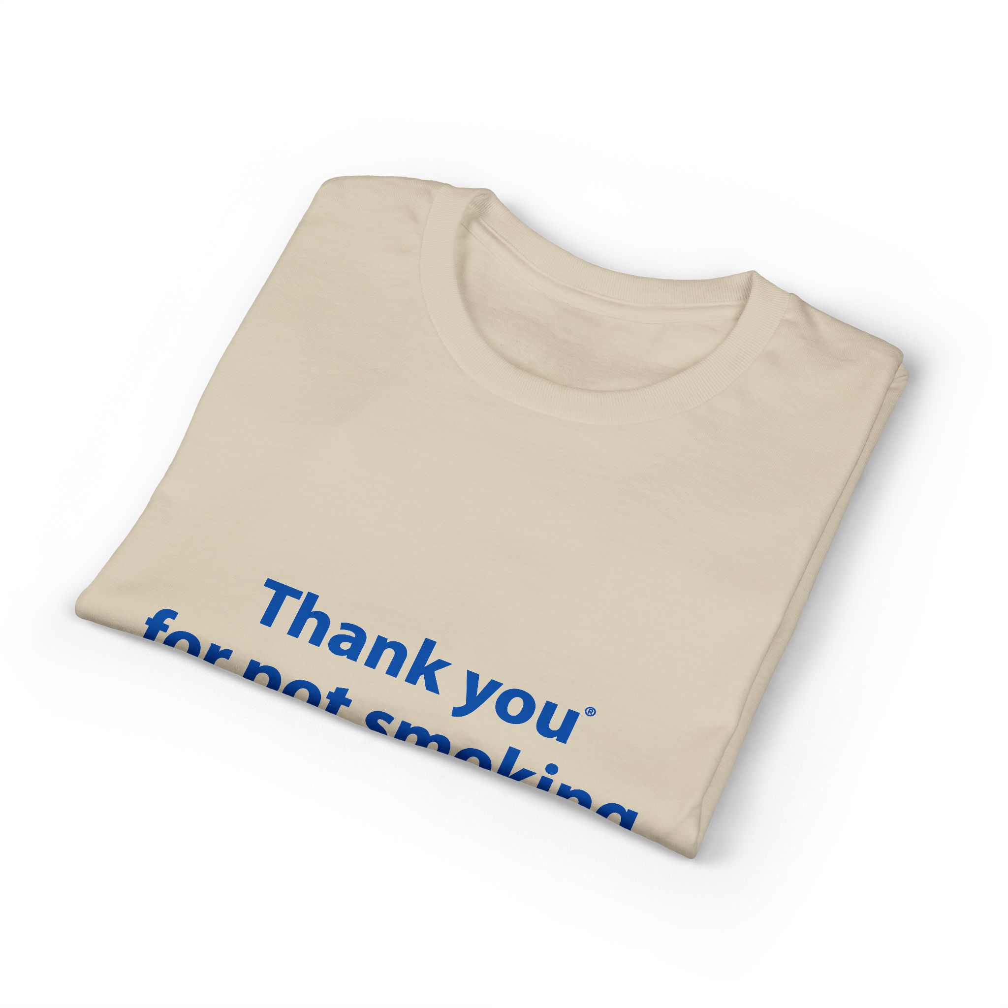 Thank You For Pot Smoking® Classic Blend Tee – Sand view 3