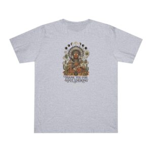 Thank You For Pot Smoking® Desert Chief Unisex Lightweight Tee – Heather Grey