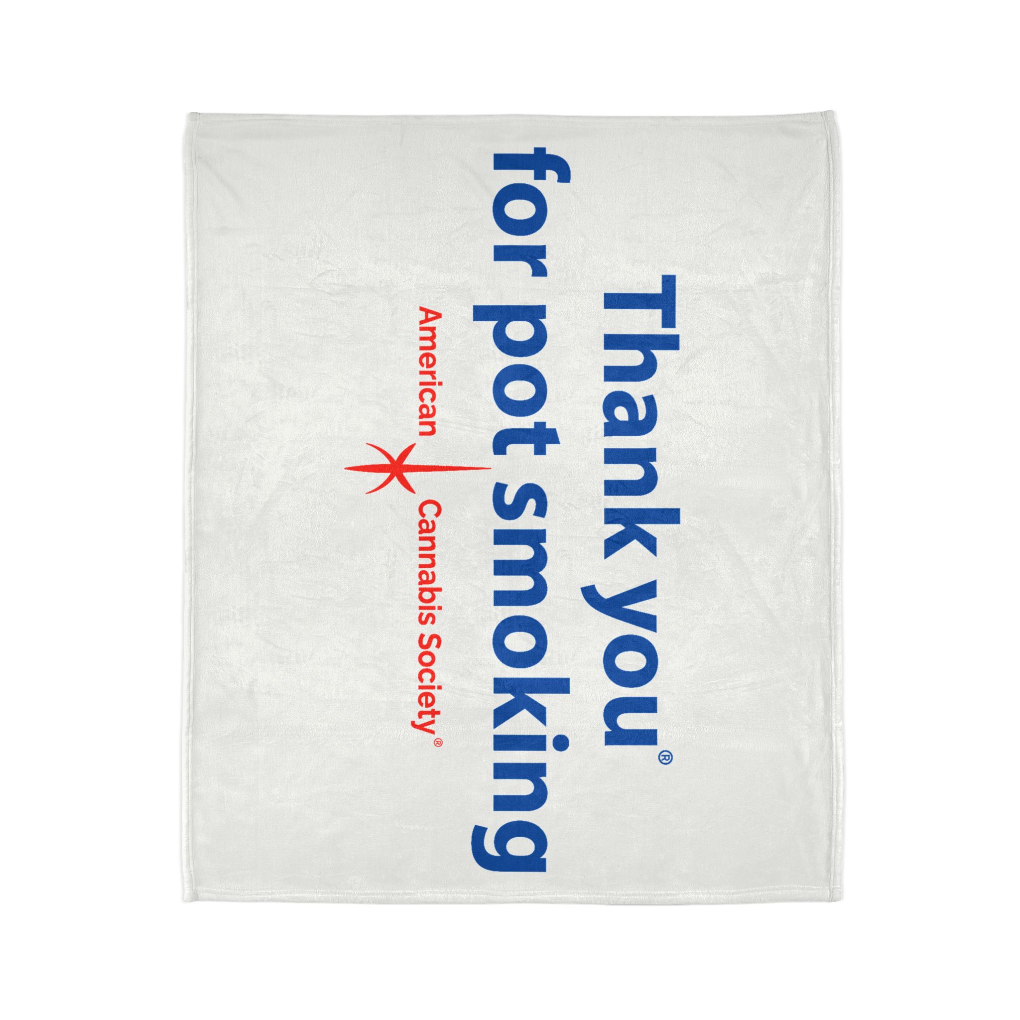 Thank You For Pot Smoking® Soft Polyester Blanket – view 4