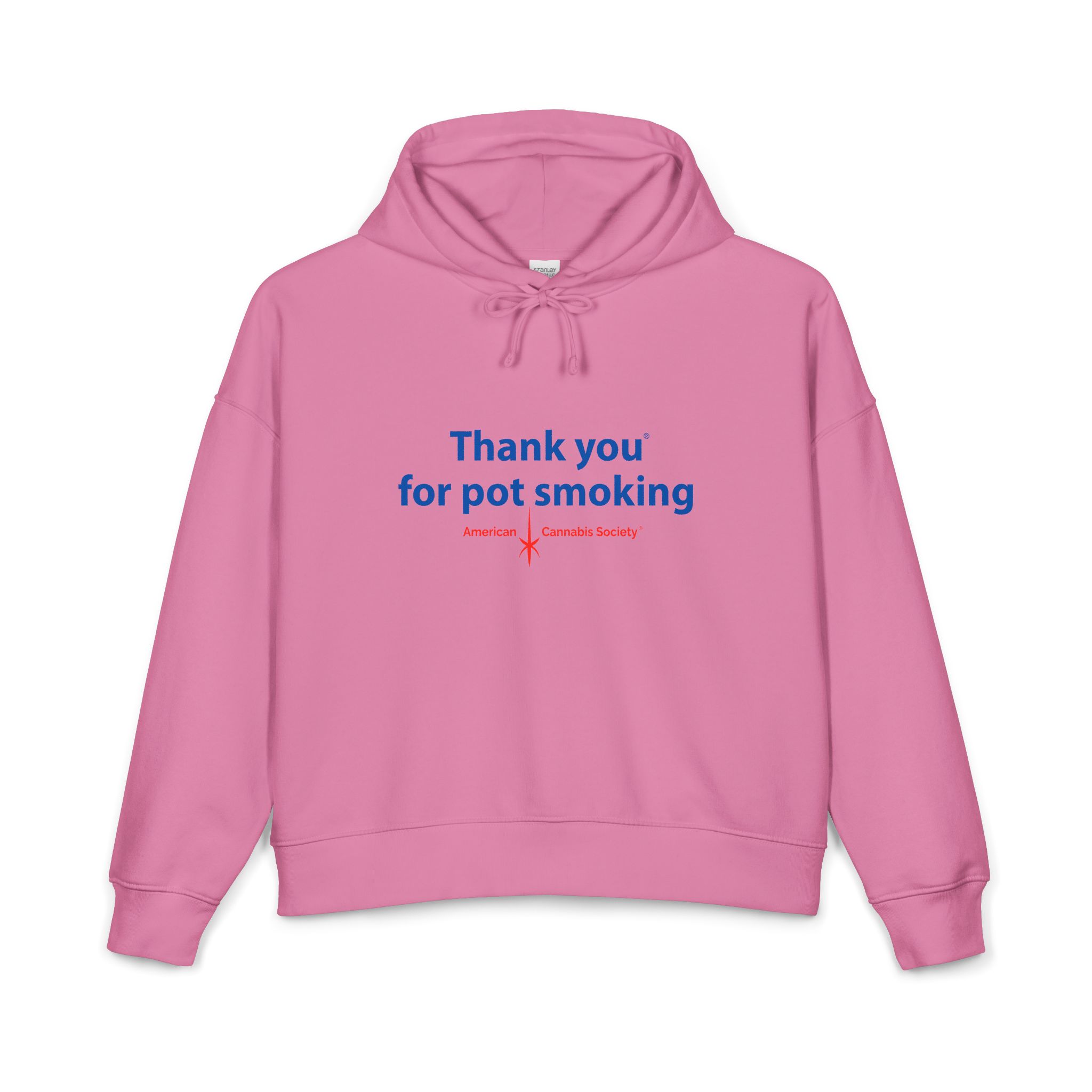 Thank You For Pot Smoking® Women's Mid-Weight Hoodie – Bubble Pink