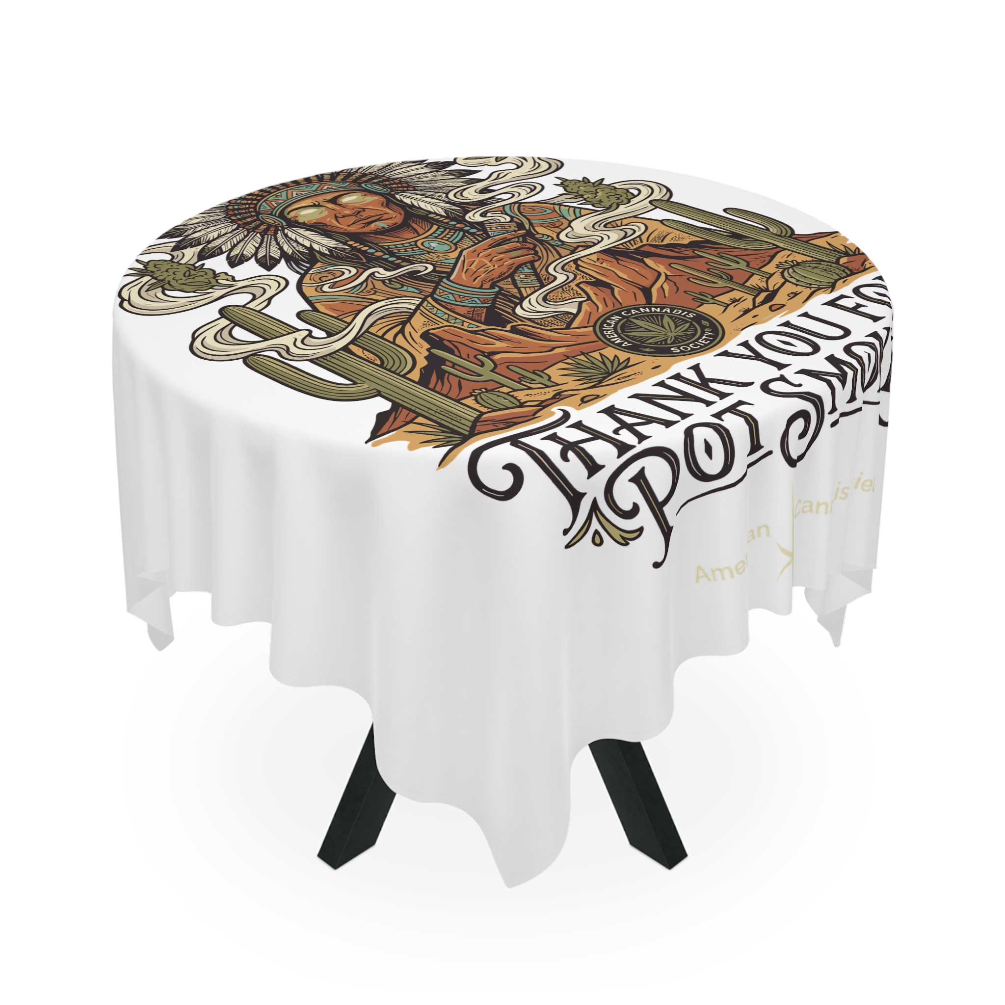 Desert Chief Tablecloth – White – view 3