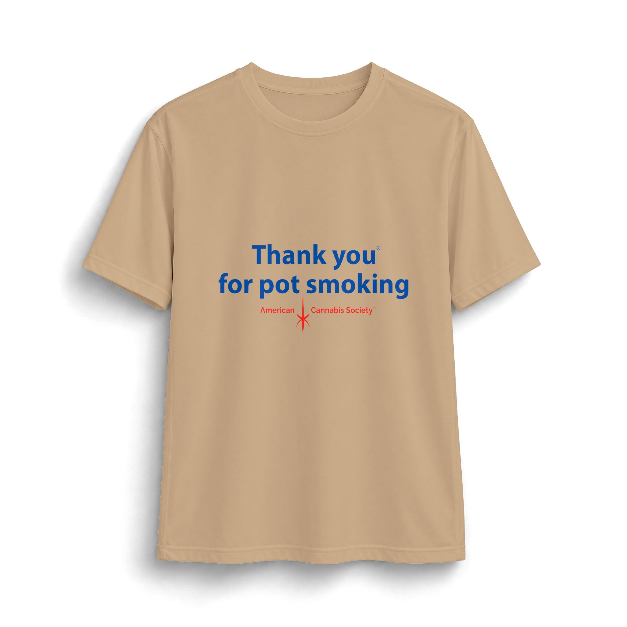 Thank You For Pot Smoking® Tall Performance Tee – Sand