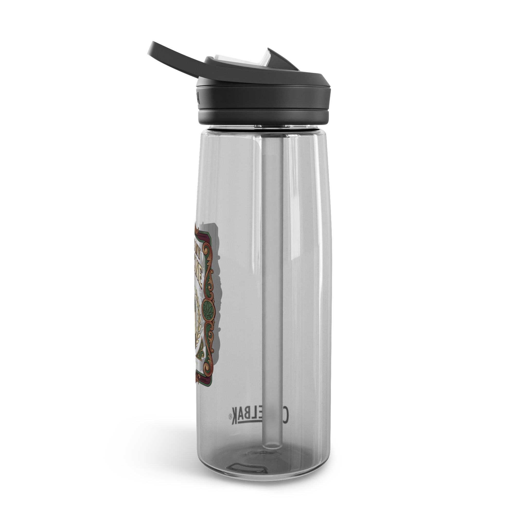 Give Me My Medicine™ Tritan Water Bottle with Handle, 25oz – Charcoal – view 4